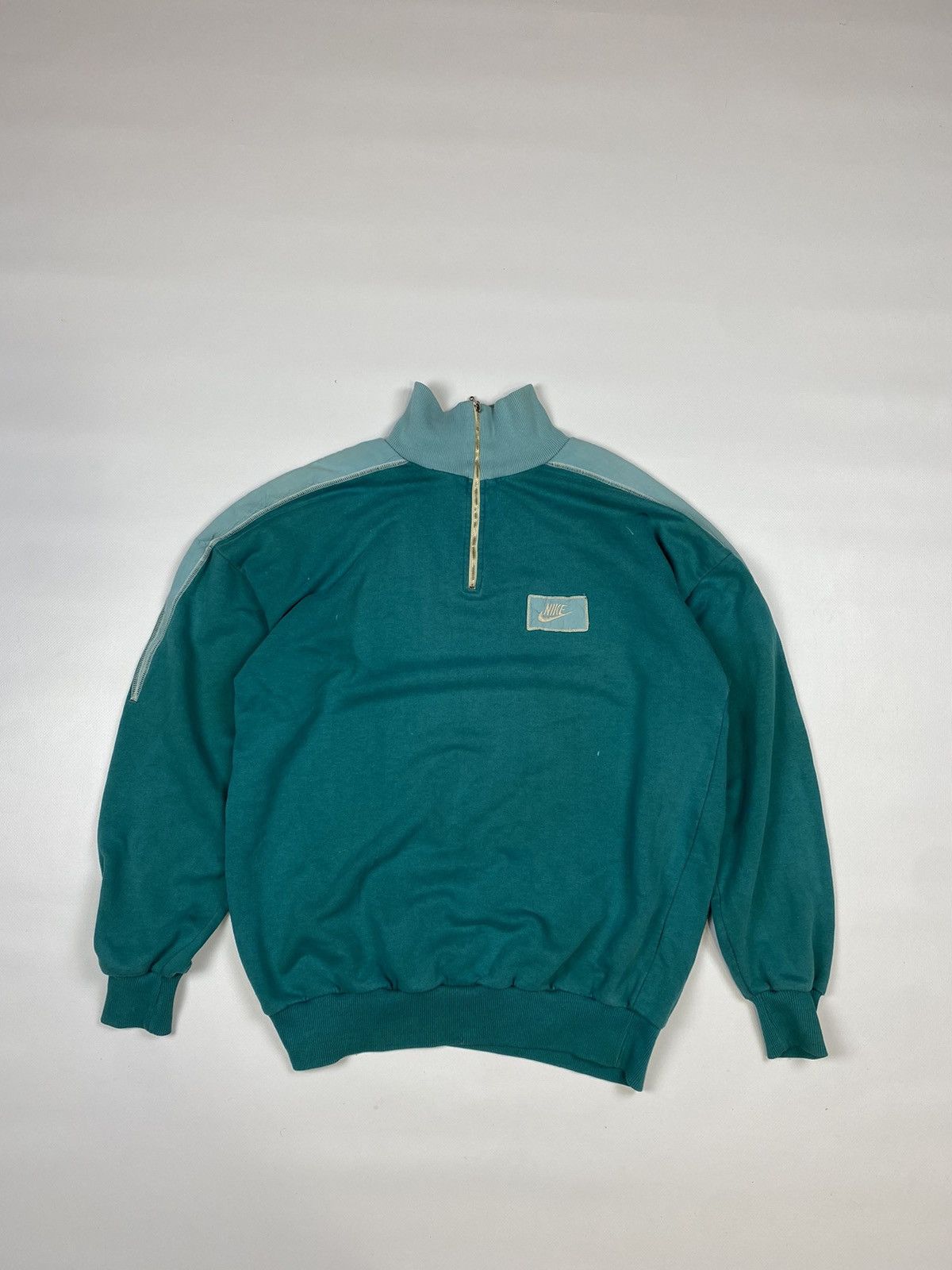 Vintage Nike 80s Blue Tag Box Logo Sweatshirt Size XL