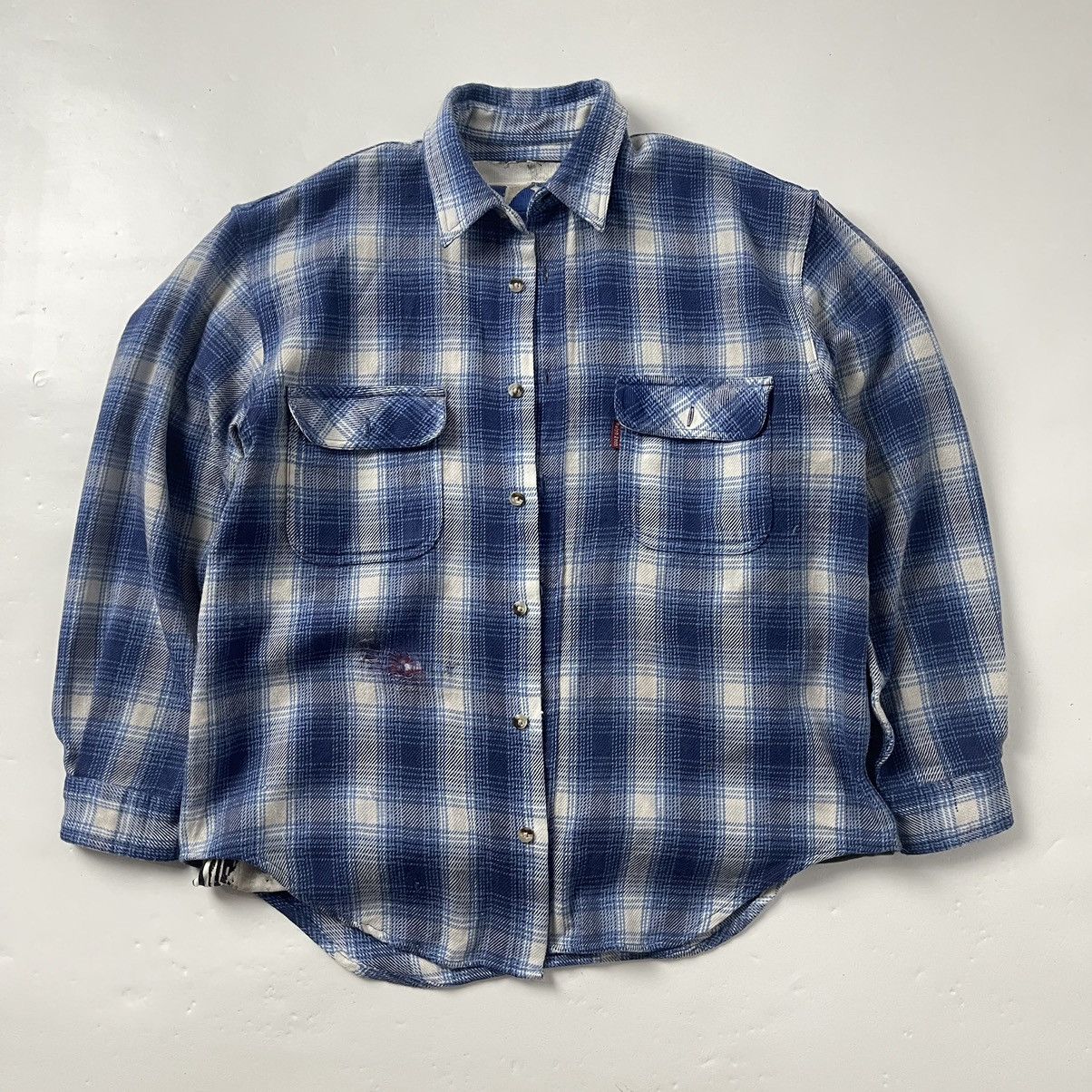 Vintage FLANEL SHIRT VETERANO GRUNGE STYLE KURT COBAIN Size US M / EU 48-50 / 2 - 2 Thumbnail