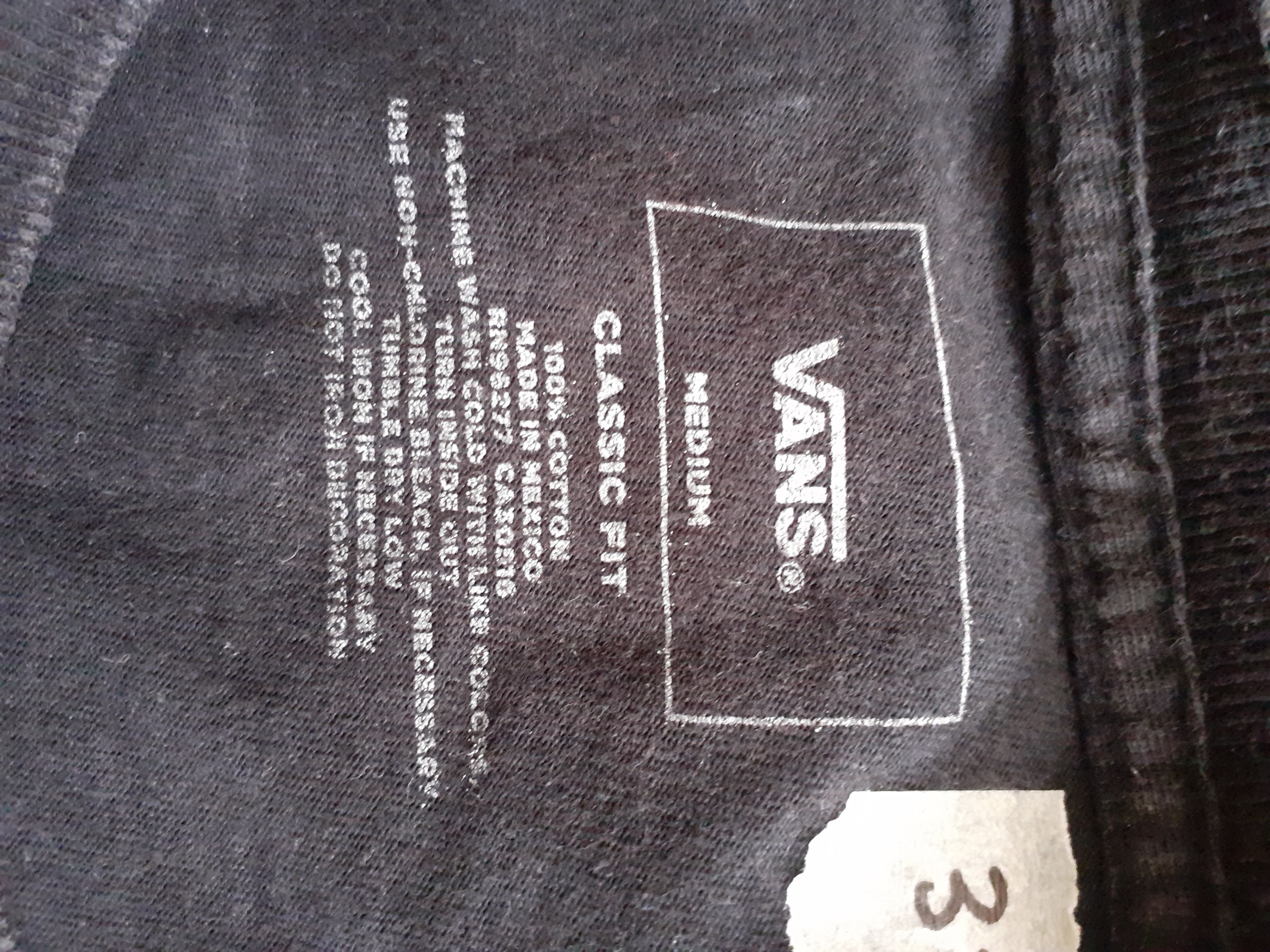 Japanese Brand × Vans Vans black Tshirt #3049 Size US M / EU 48-50 / 2 - 8 Thumbnail