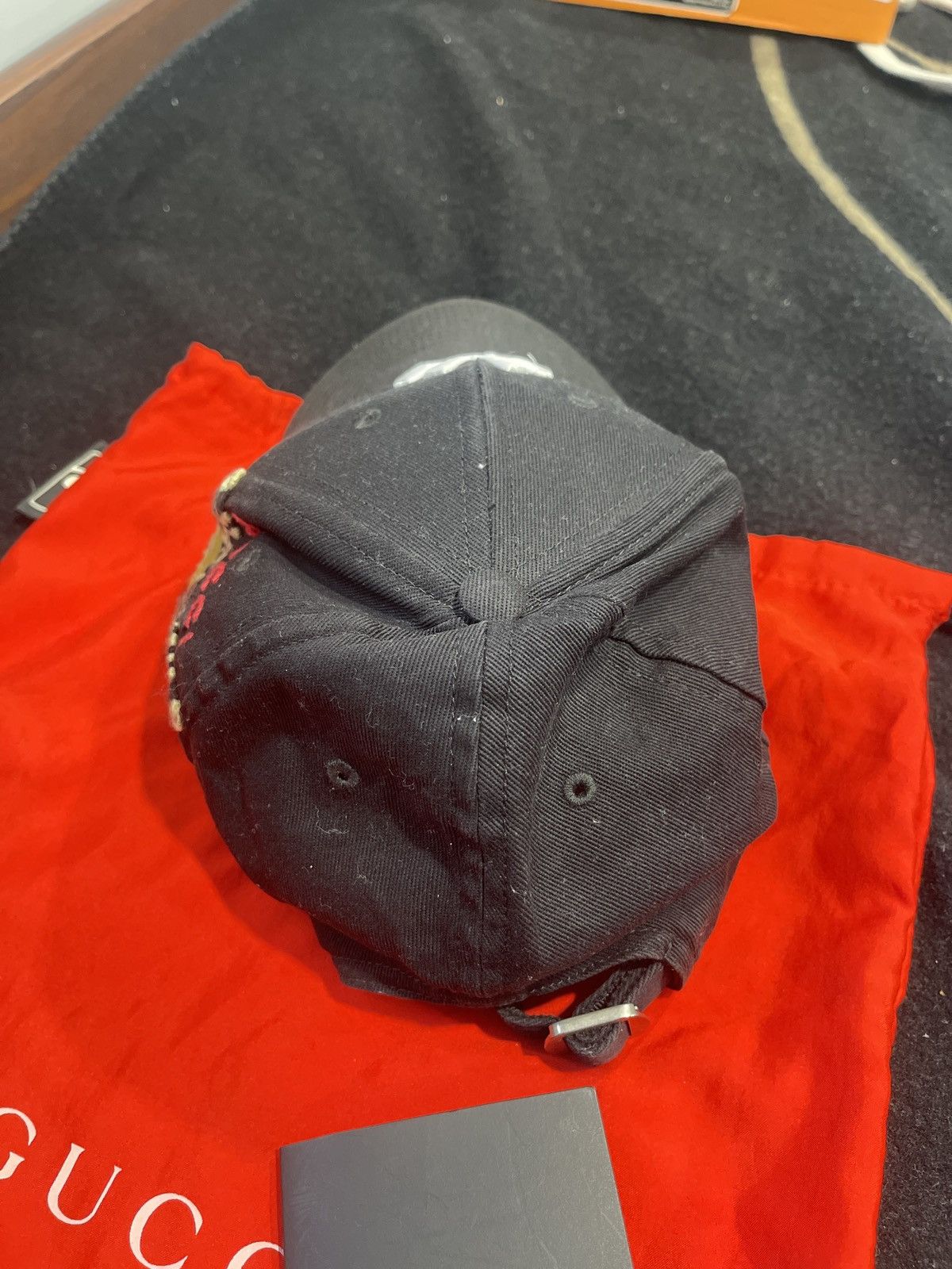 Gucci New York Yankees embroidered butterfly hat