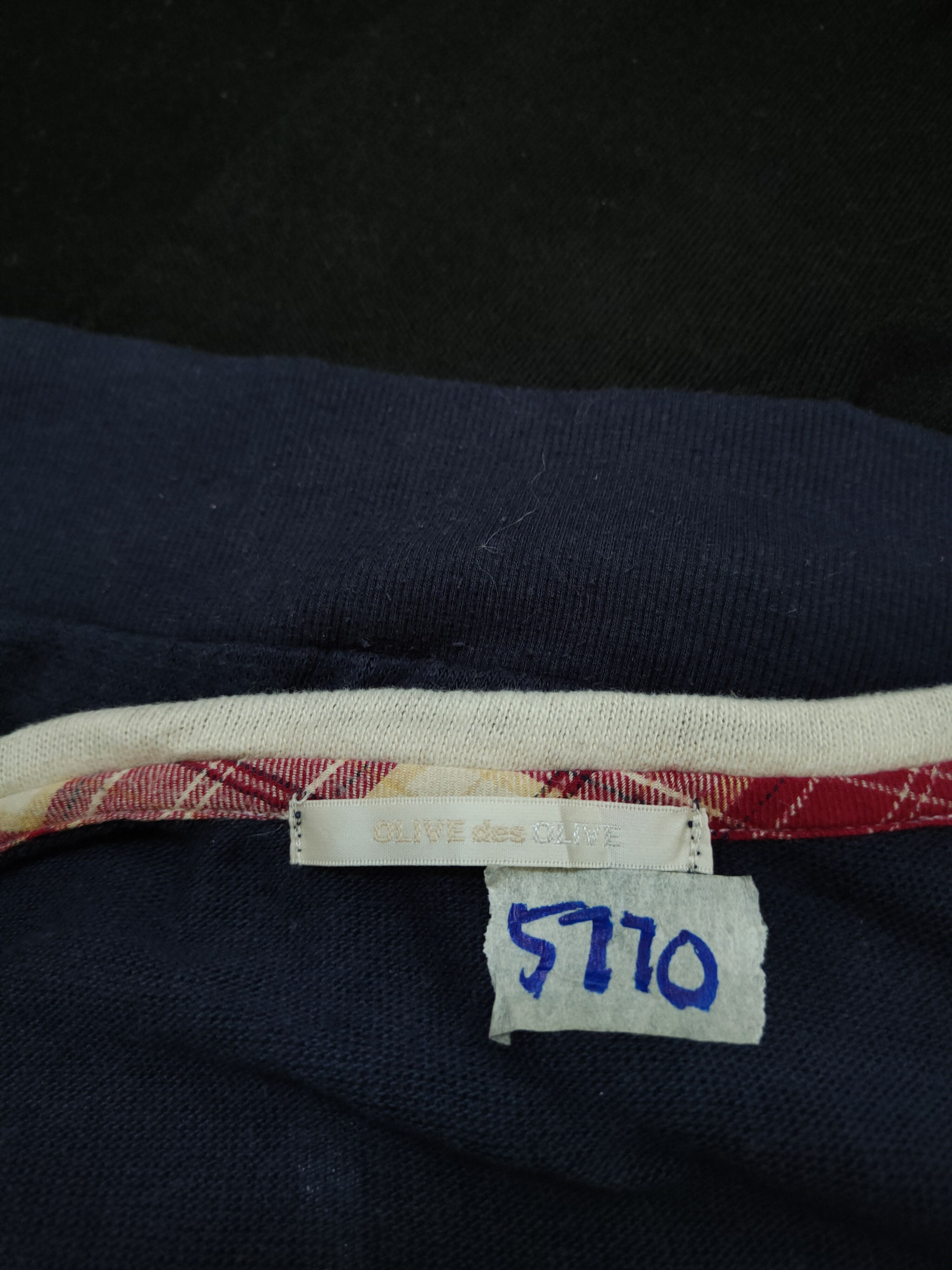 Japanese Brand Olive des Olive Dark Blue Cardigan #5770 Size M / US 6-8 / IT 42-44 - 13 Thumbnail