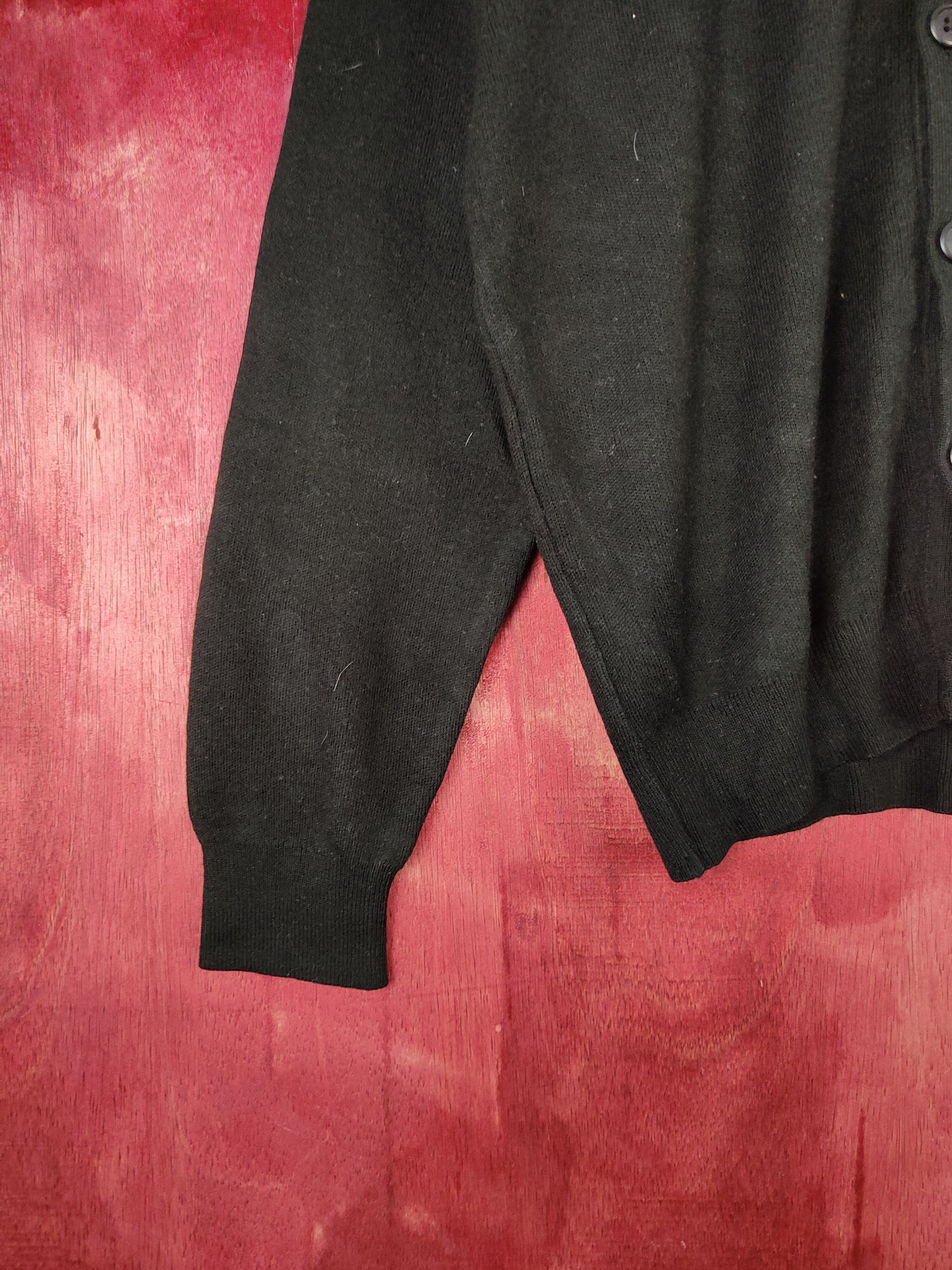 Japanese Brand × Vintage Knights of Round Table Black Cardigan #5772 Size M / US 6-8 / IT 42-44 - 4 Thumbnail