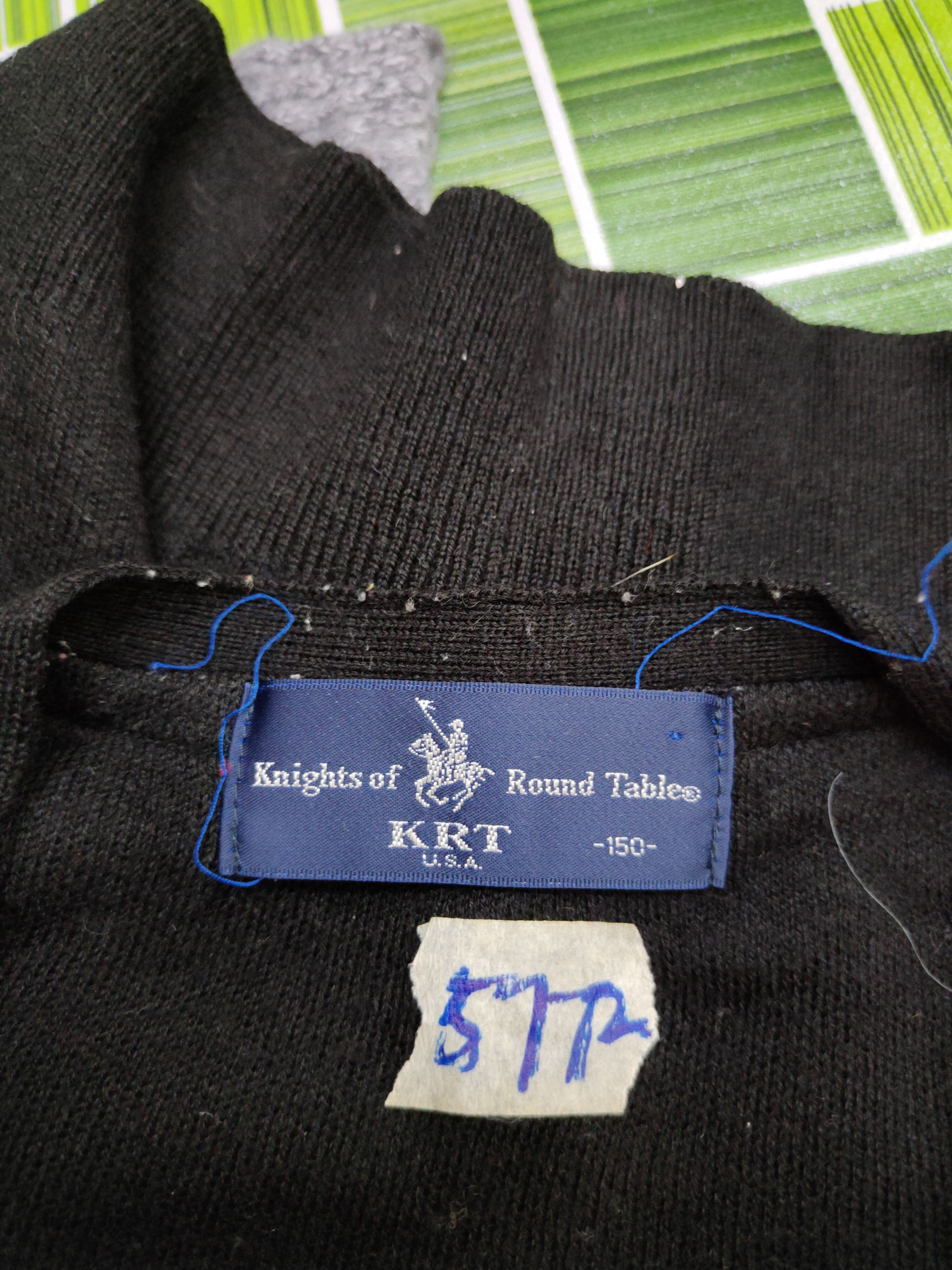 Japanese Brand × Vintage Knights of Round Table Black Cardigan #5772 Size M / US 6-8 / IT 42-44 - 13 Thumbnail