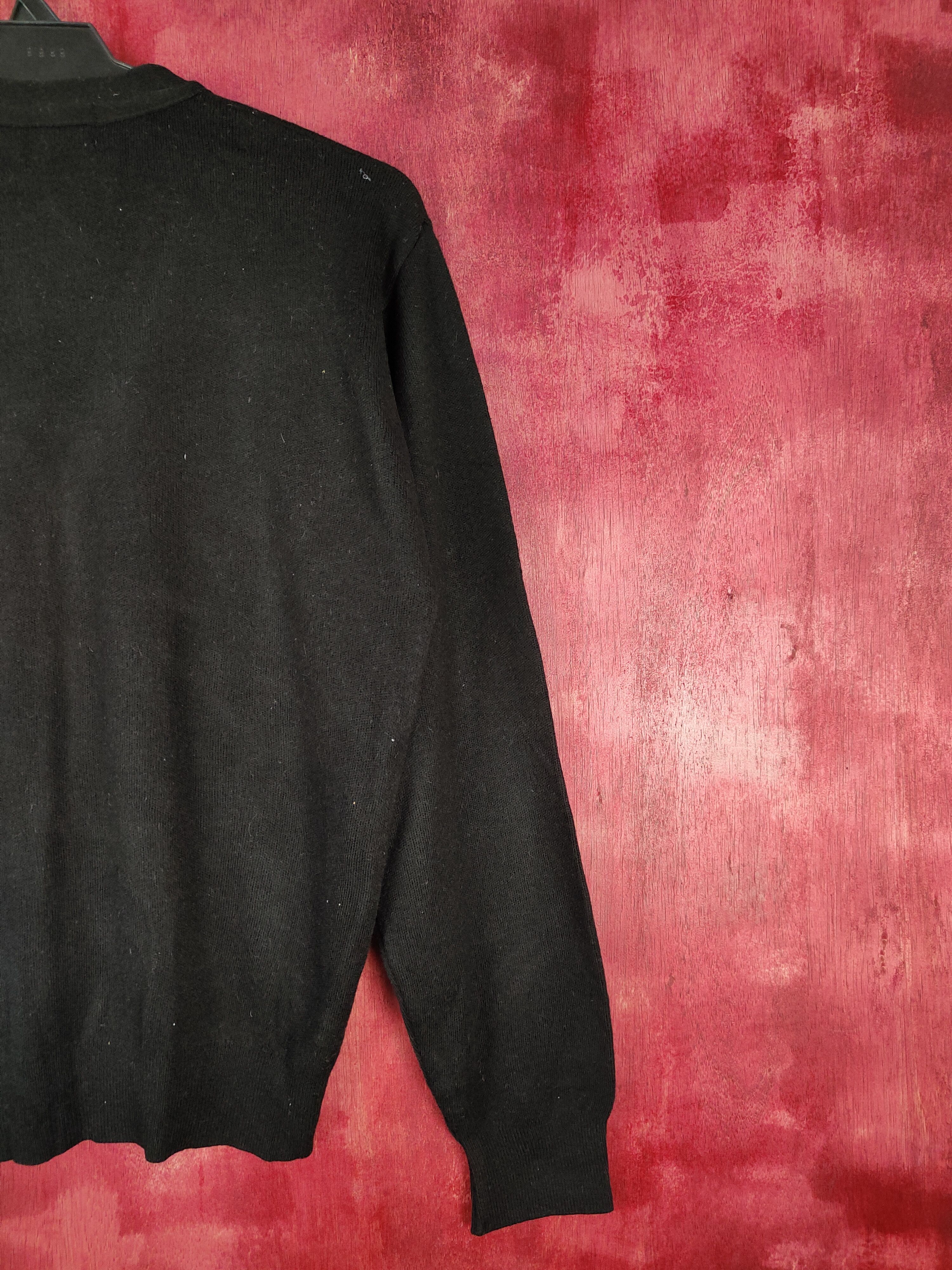 Japanese Brand × Vintage Knights of Round Table Black Cardigan #5772 Size M / US 6-8 / IT 42-44 - 10 Thumbnail