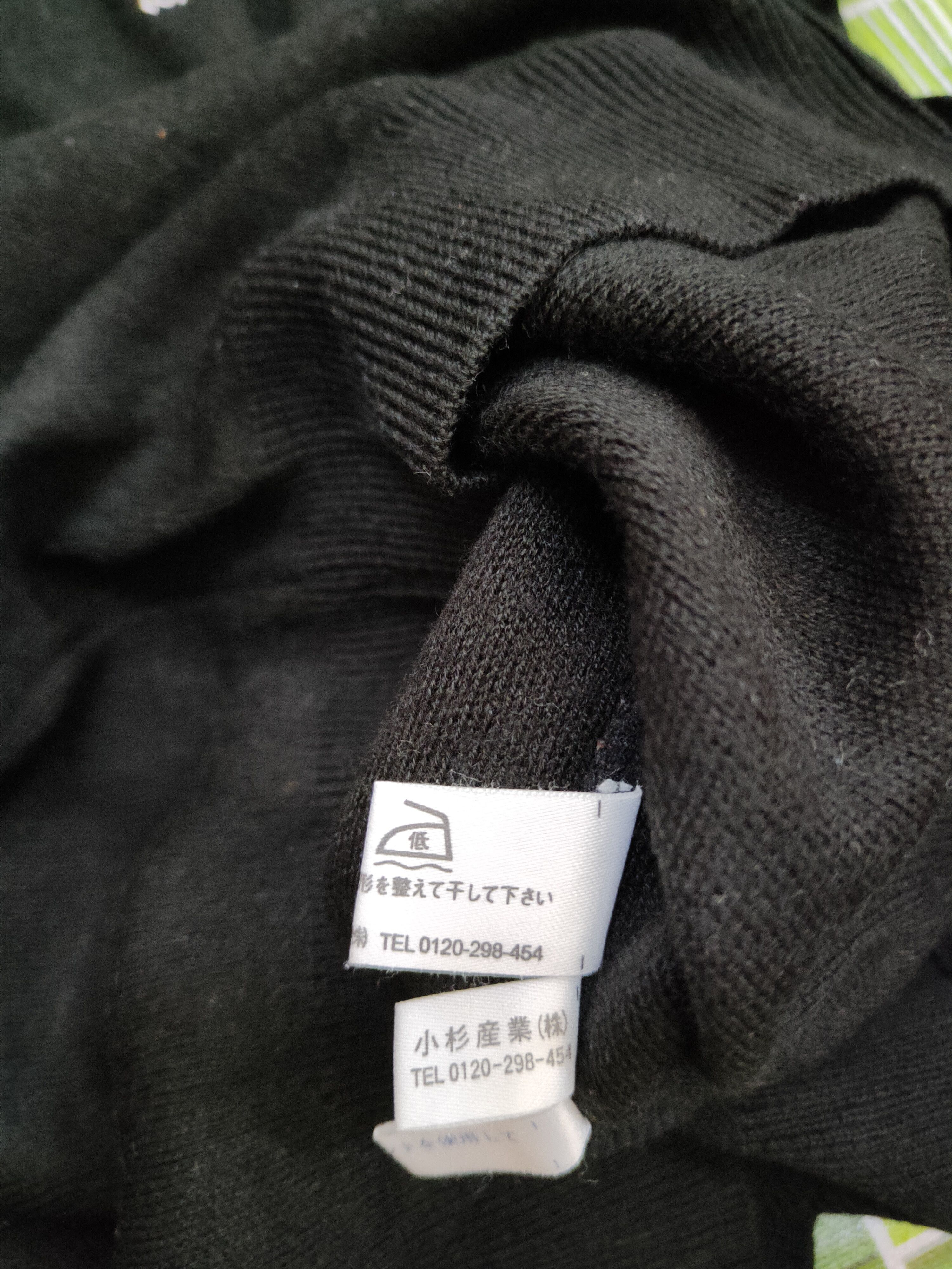 Japanese Brand × Vintage Knights of Round Table Black Cardigan #5772 Size M / US 6-8 / IT 42-44 - 12 Thumbnail