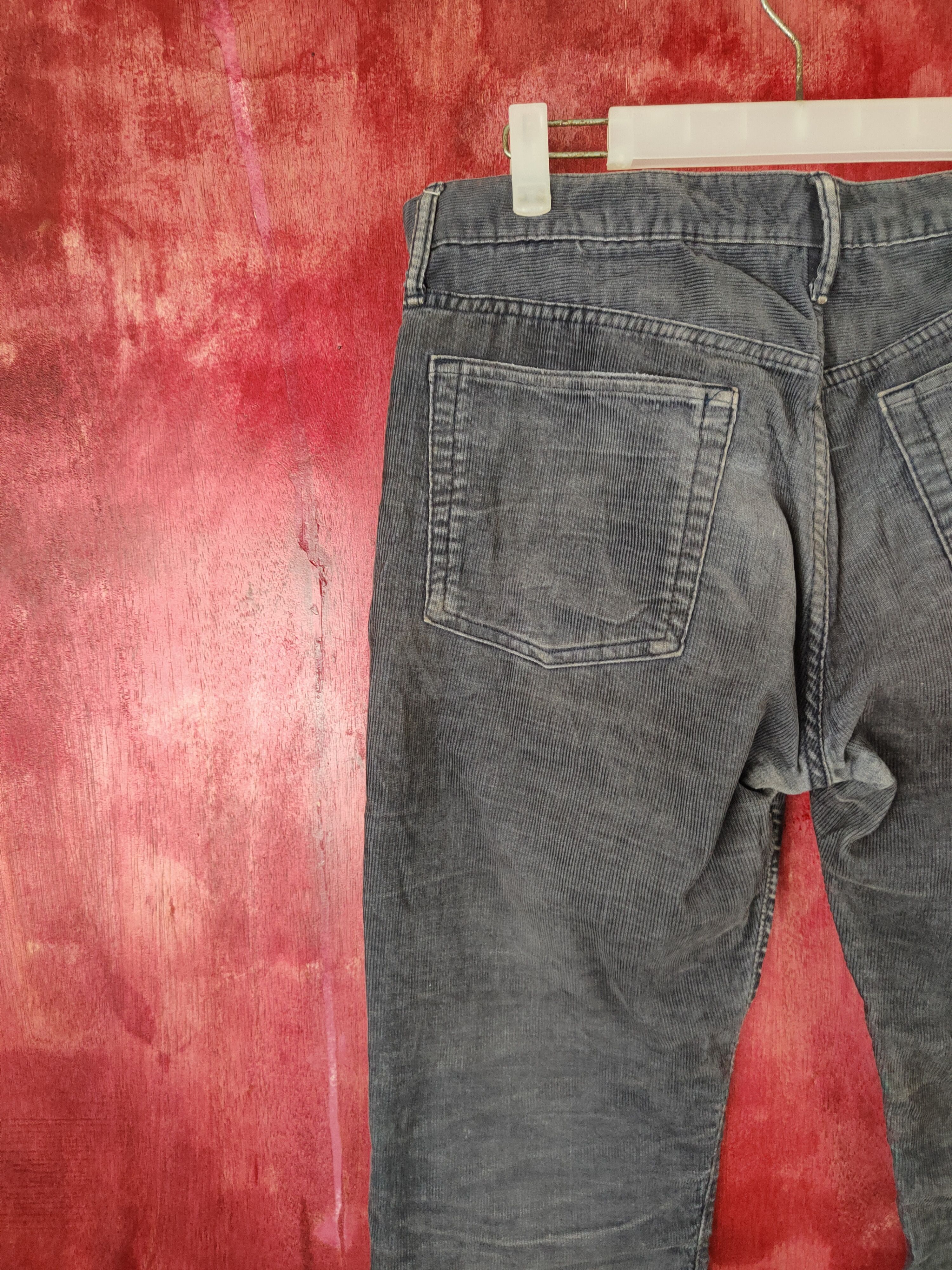 Gap GAP 1969 Gray Faded corduroy Denim #5975 Size US 33 - 8 Thumbnail