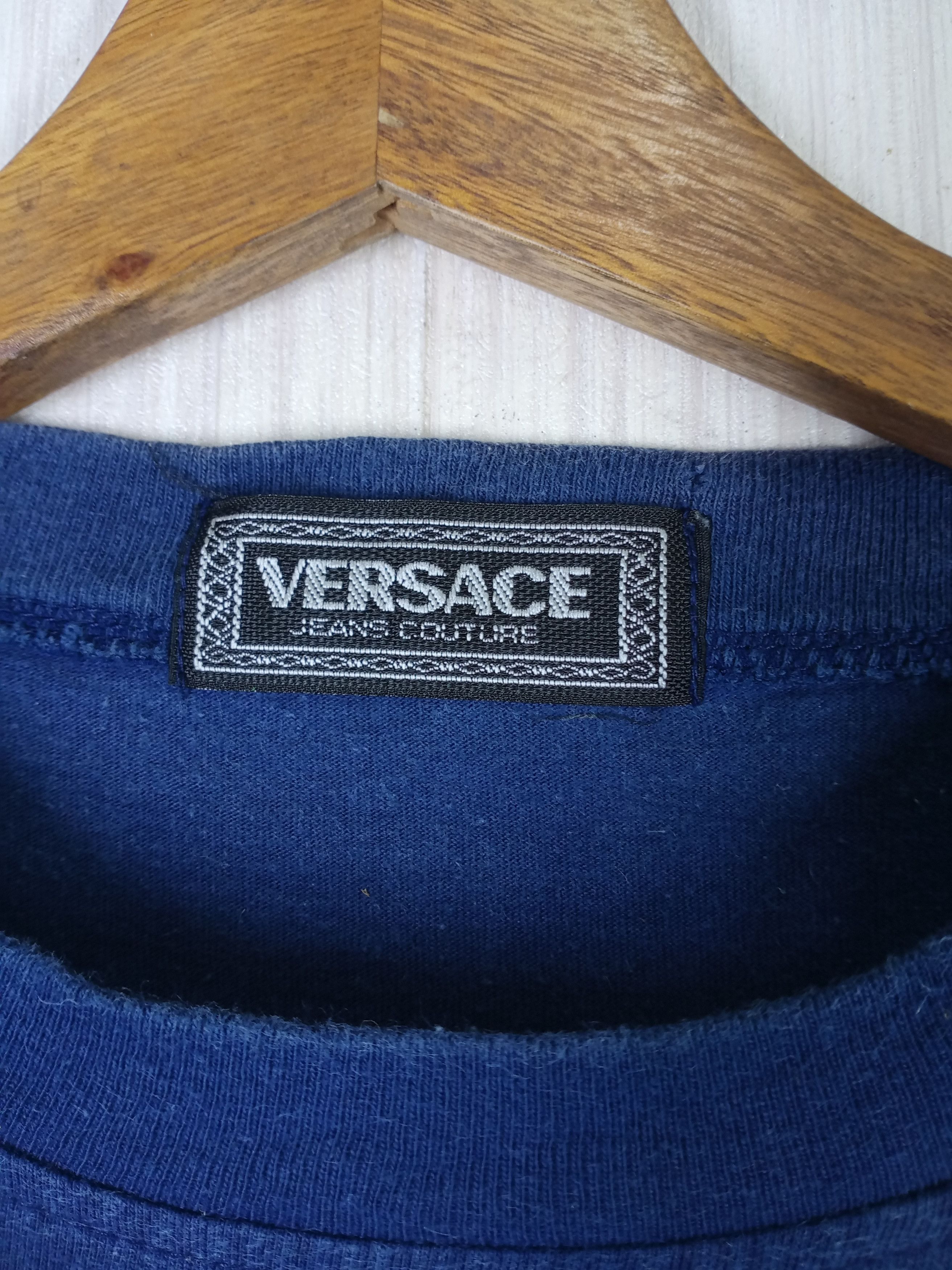 Versace Rare Vintage Versace Jeans Couture Big Logo Tshirt Size US L / EU 52-54 / 3 - 5 Thumbnail