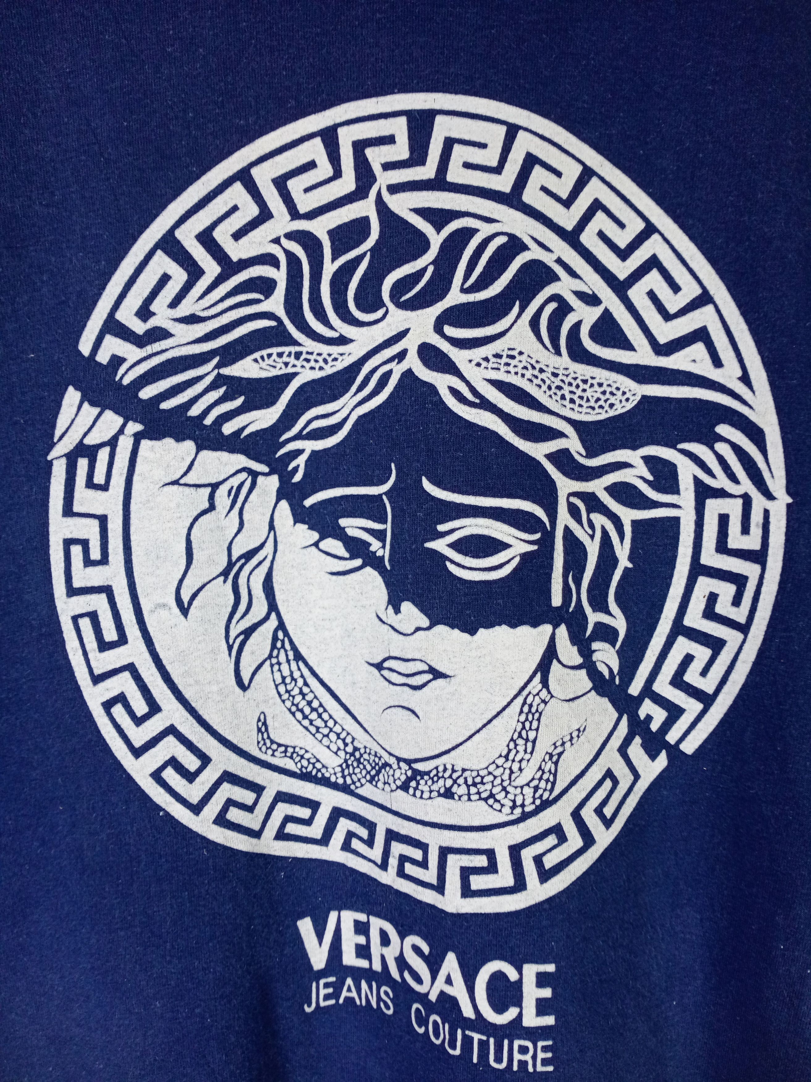 Versace Rare Vintage Versace Jeans Couture Big Logo Tshirt Size US L / EU 52-54 / 3 - 4 Thumbnail