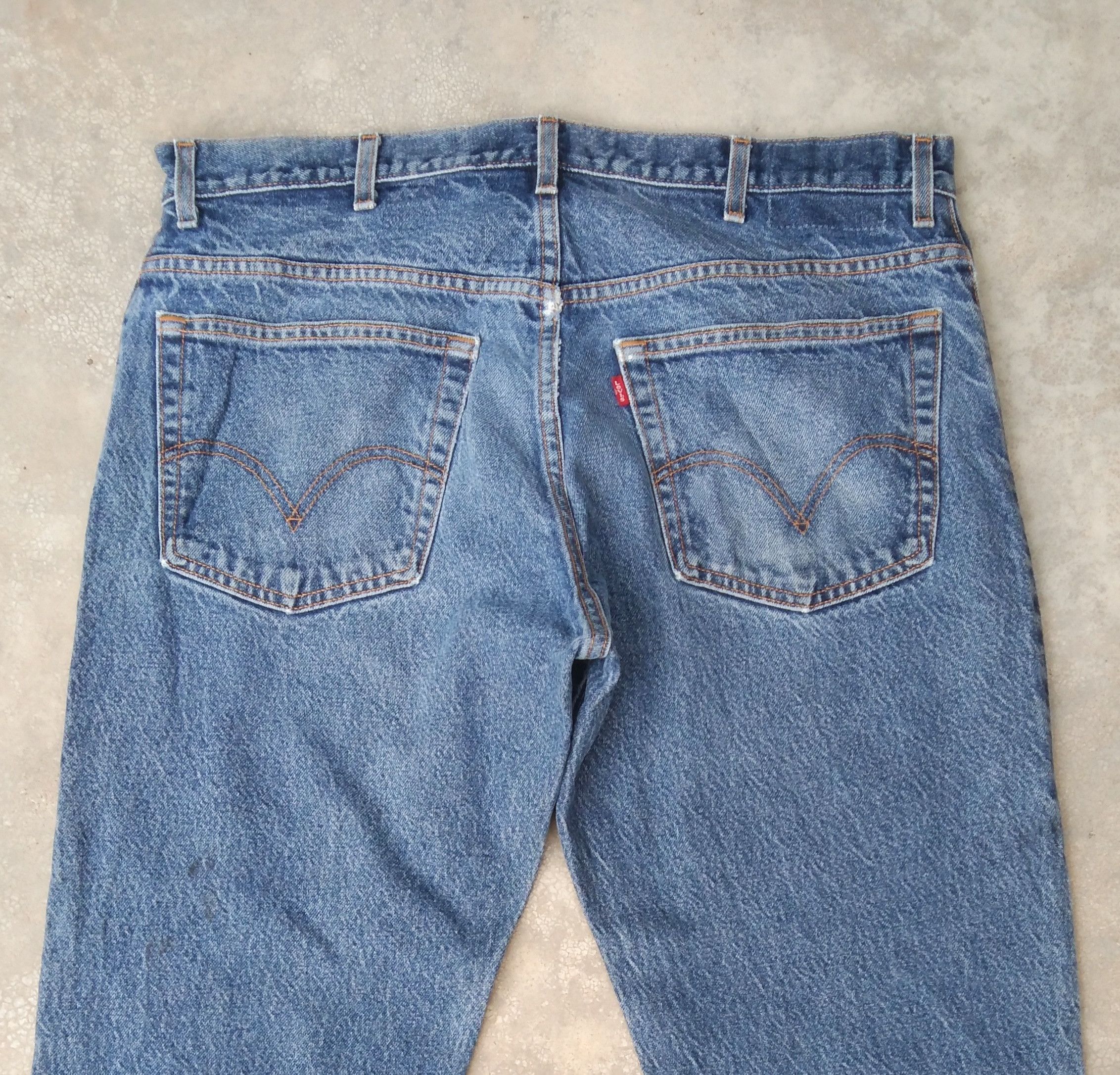Jean × Levi's × Vintage Vintage Levis 517 Boot Cut Distressed Flared Jeans 38x31 Size US 38 / EU 54 - 4 Thumbnail