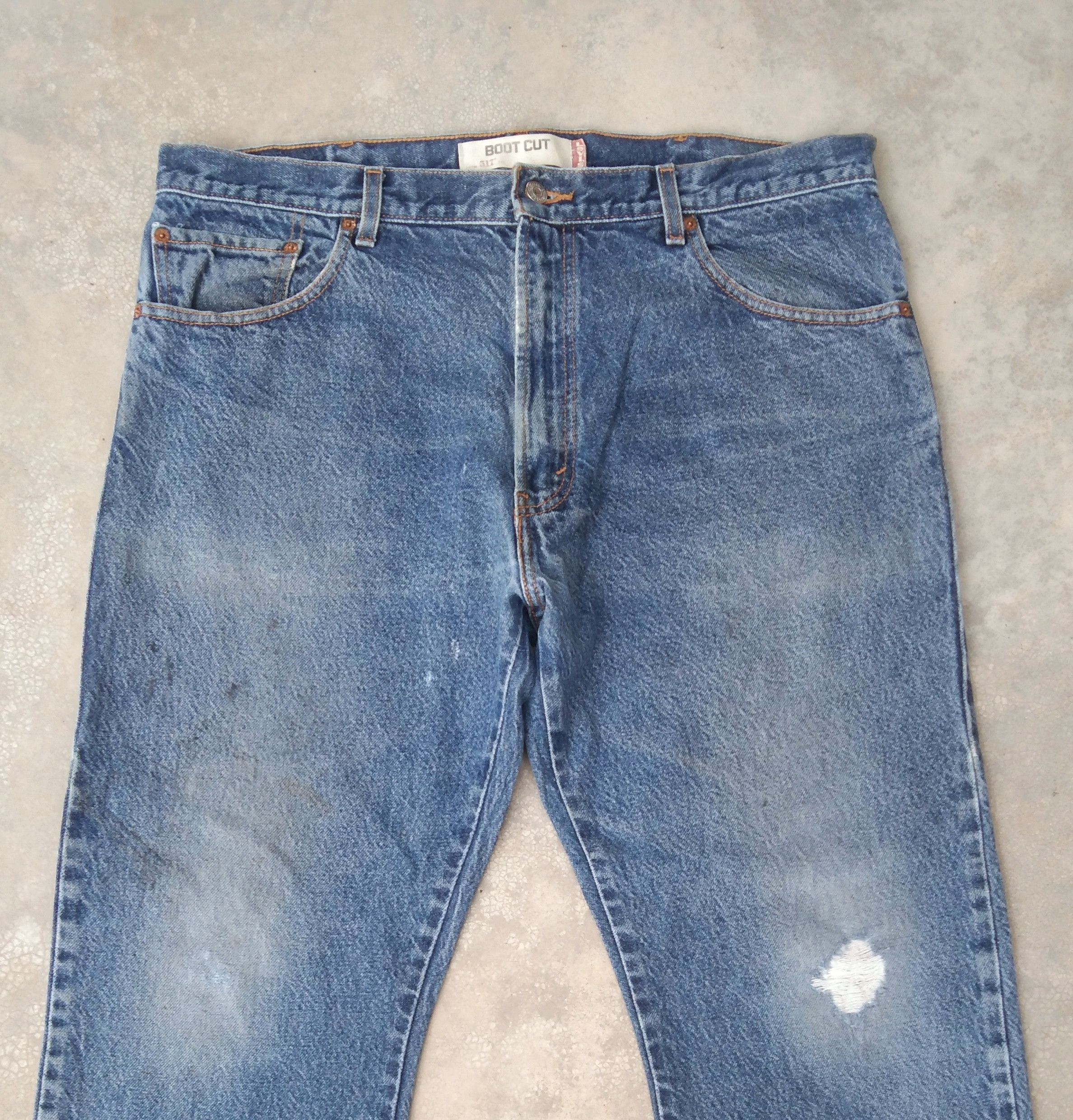 Jean × Levi's × Vintage Vintage Levis 517 Boot Cut Distressed Flared Jeans 38x31 Size US 38 / EU 54 - 5 Thumbnail