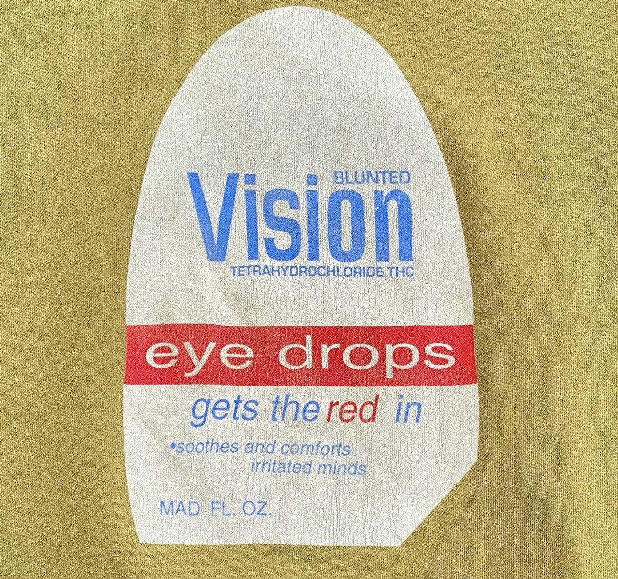 Vintage Vintage 90s Vision Street Wear Eye Drop Tee Size US L / EU 52-54 / 3 - 4 Thumbnail