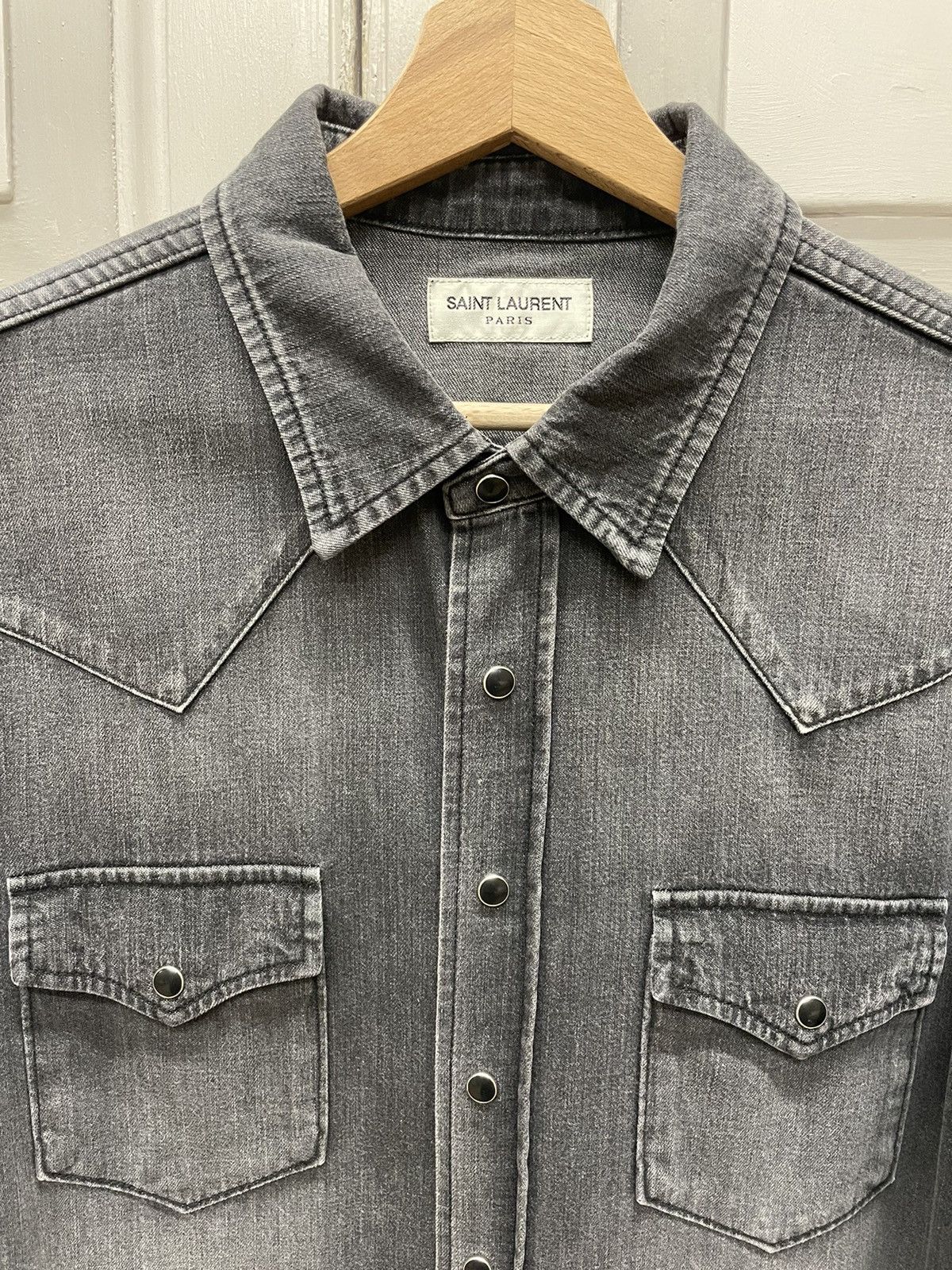 Saint Laurent Paris Saint Laurent Western Shirt Size US M / EU 48-50 / 2 - 2 Thumbnail