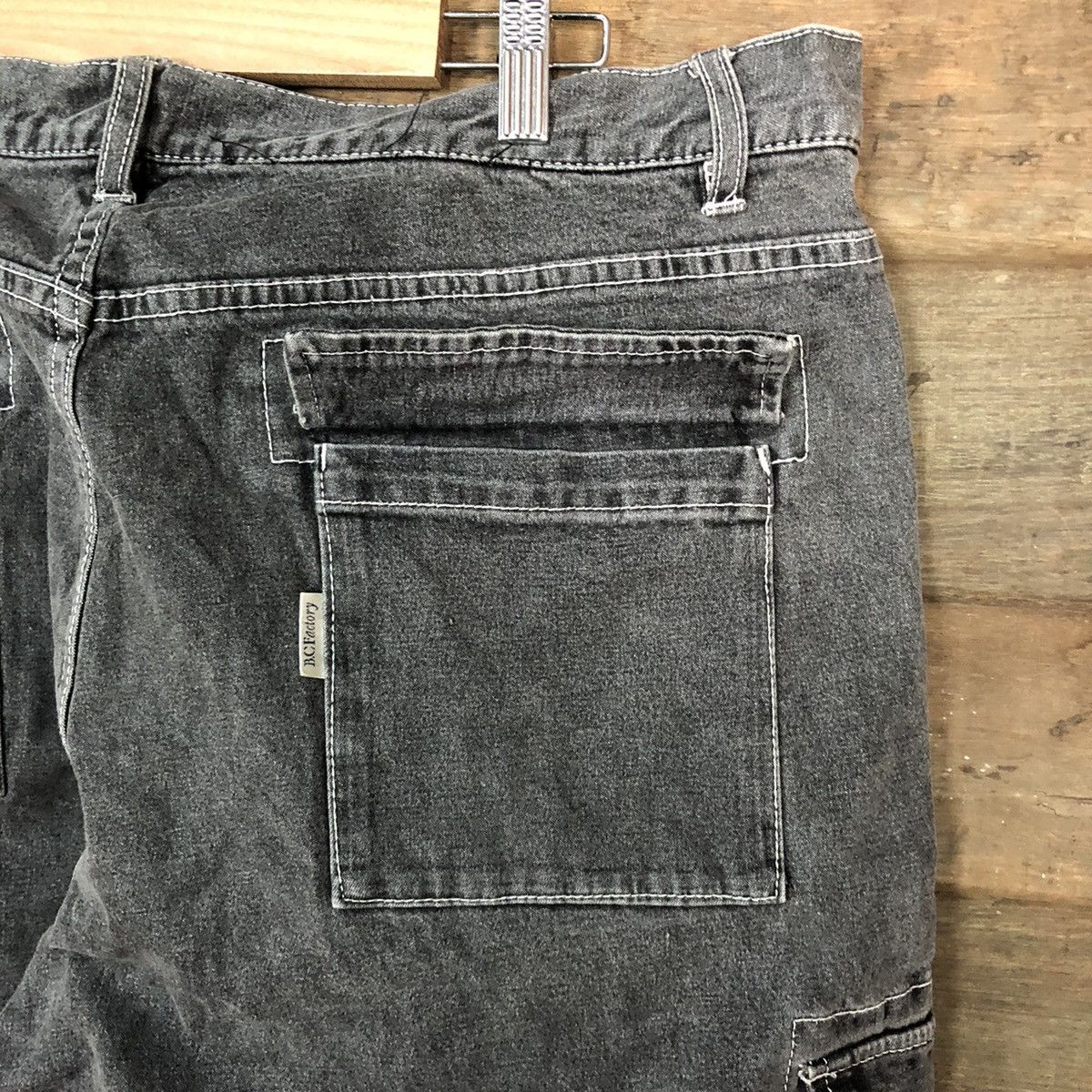 Faded Glory × Japanese Brand B.C Factory Grey multipocket Cargo Pants #3341 Size US 38 / EU 54 - 15 Thumbnail