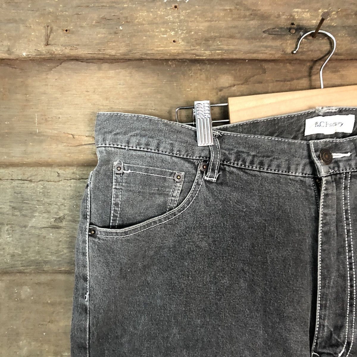 Faded Glory × Japanese Brand B.C Factory Grey multipocket Cargo Pants #3341 Size US 38 / EU 54 - 4 Thumbnail