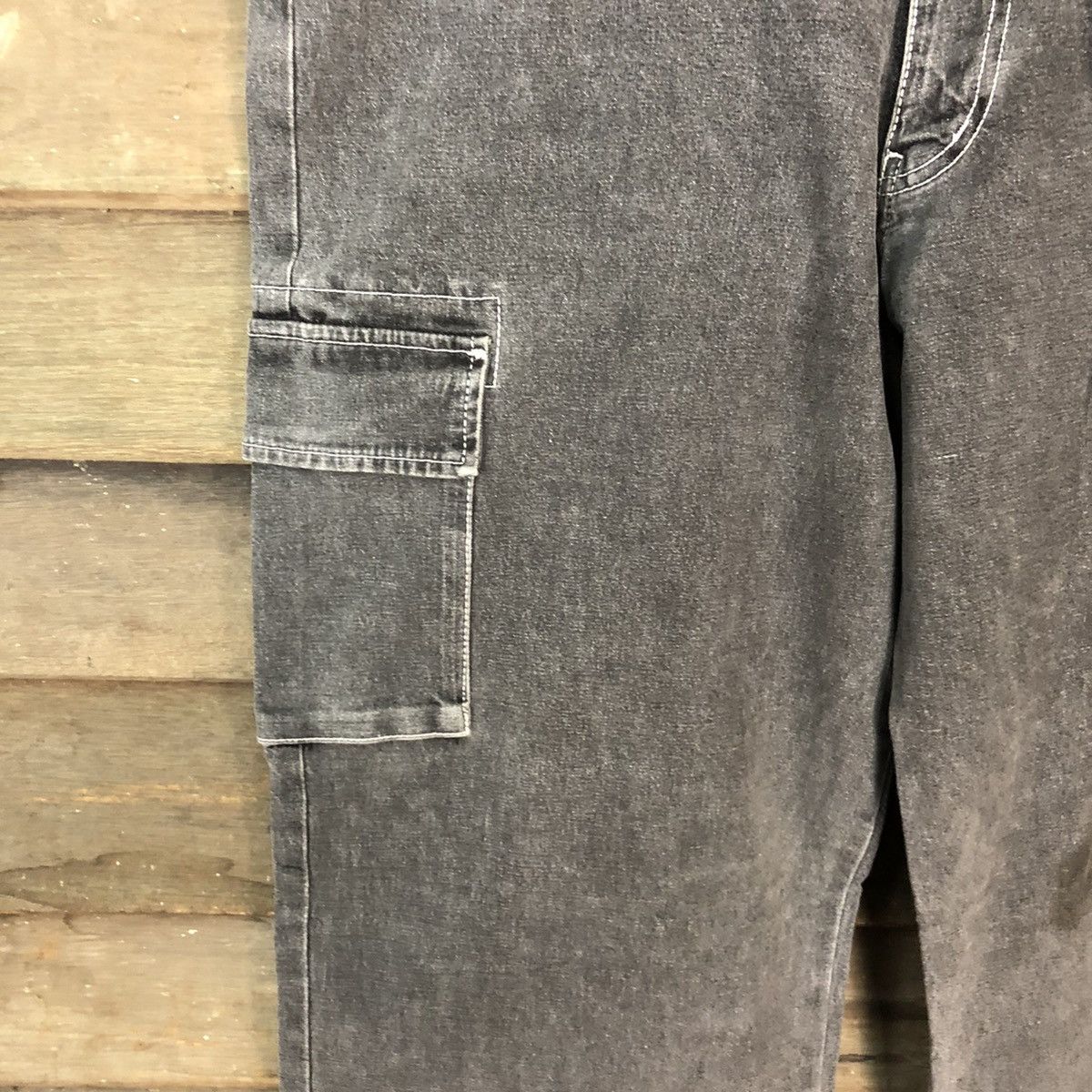 Faded Glory × Japanese Brand B.C Factory Grey multipocket Cargo Pants #3341 Size US 38 / EU 54 - 6 Thumbnail
