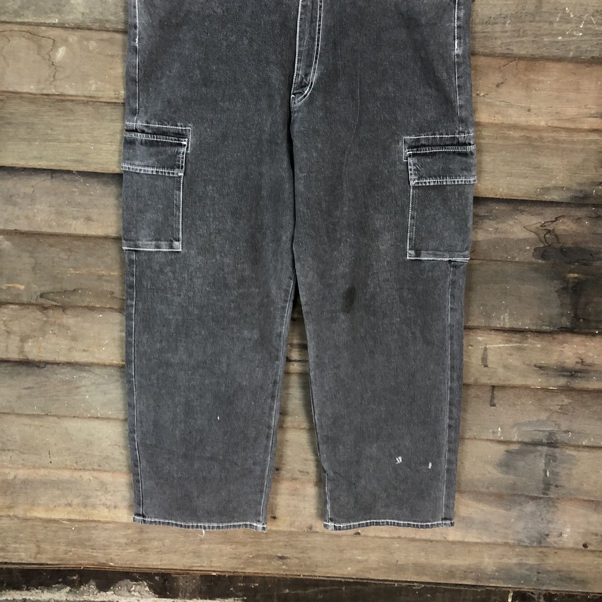 Faded Glory × Japanese Brand B.C Factory Grey multipocket Cargo Pants #3341 Size US 38 / EU 54 - 3 Thumbnail