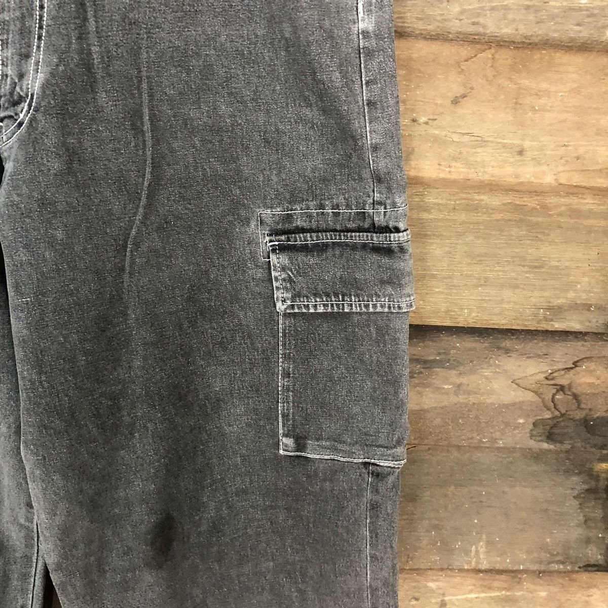 Faded Glory × Japanese Brand B.C Factory Grey multipocket Cargo Pants #3341 Size US 38 / EU 54 - 7 Thumbnail