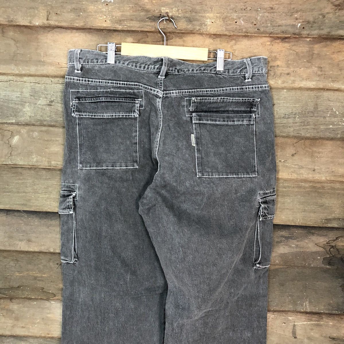 Faded Glory × Japanese Brand B.C Factory Grey multipocket Cargo Pants #3341 Size US 38 / EU 54 - 12 Thumbnail