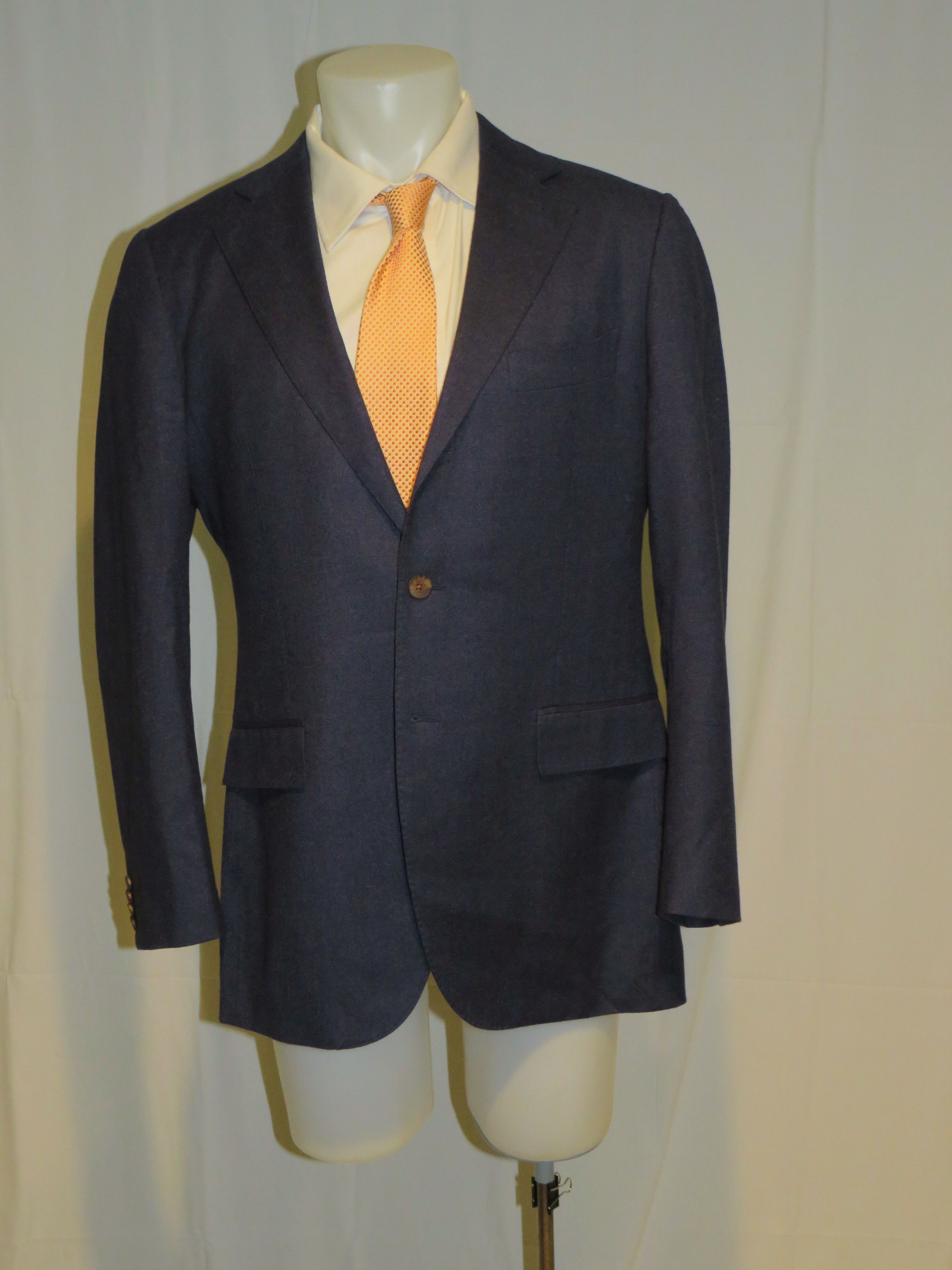 Suitsupply La Spalla Vitale Cashmere Blend Blue Plaid Sport Coat 44L Size 44L - 1 Preview