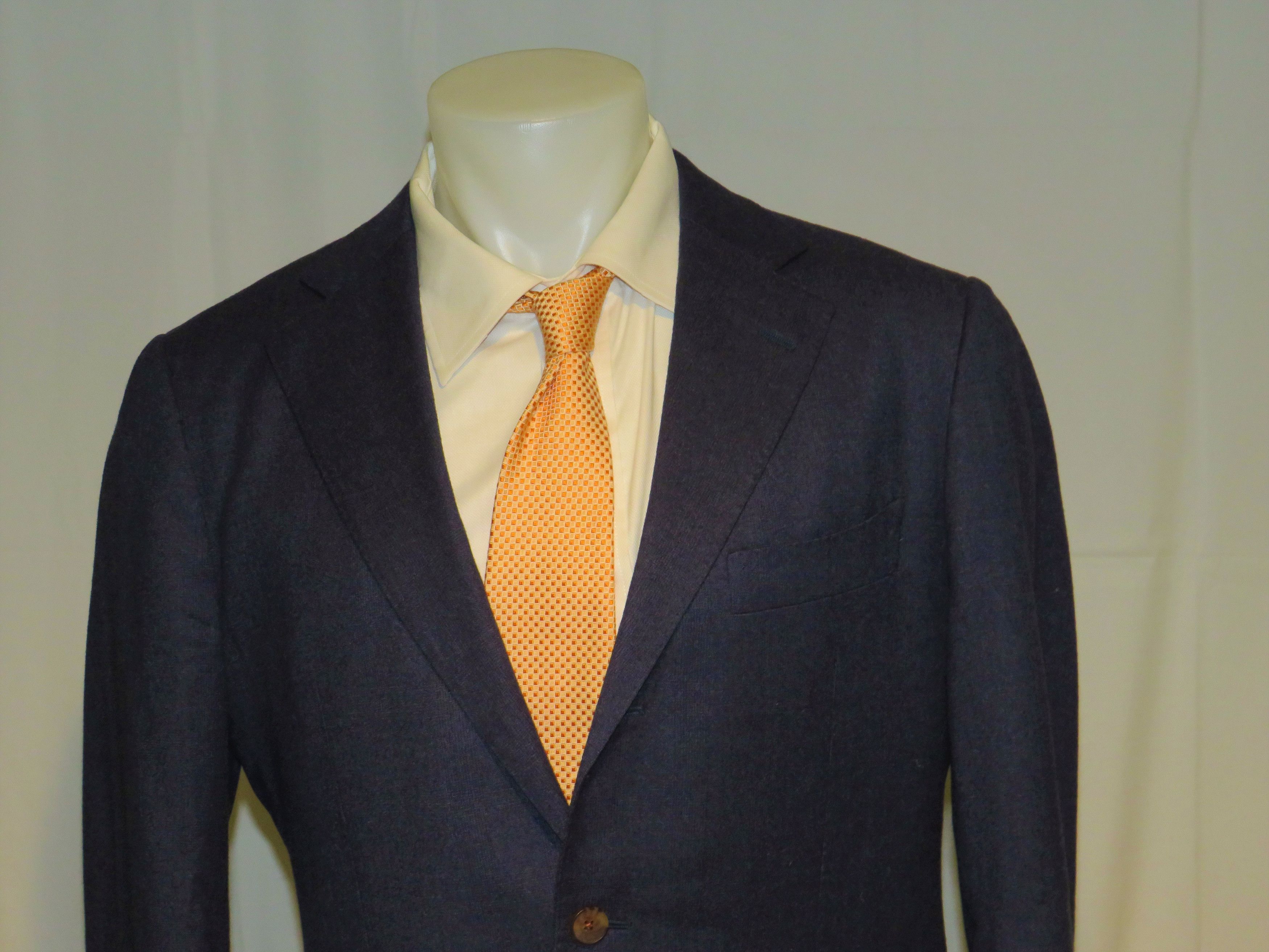 Suitsupply La Spalla Vitale Cashmere Blend Blue Plaid Sport Coat 44L Size 44L - 2 Preview