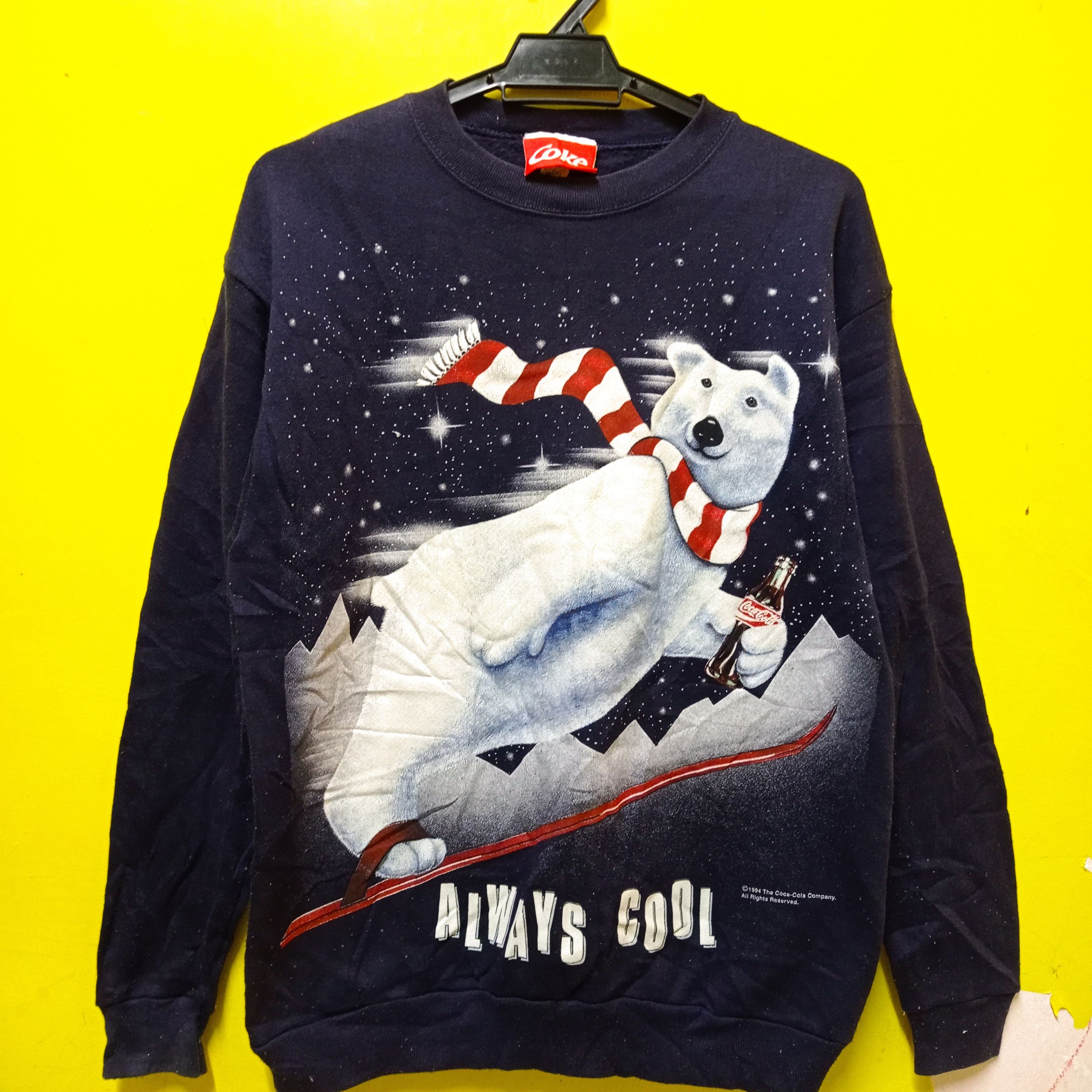Vintage 1994 COKE The coca cola Sweatshirt ❌ Bear