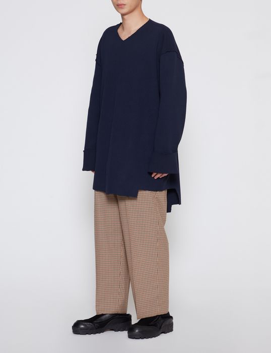 Camiel Fortgens CAMIEL FORTGENS NAVY OVERSIZED RIB SWEATER | Grailed