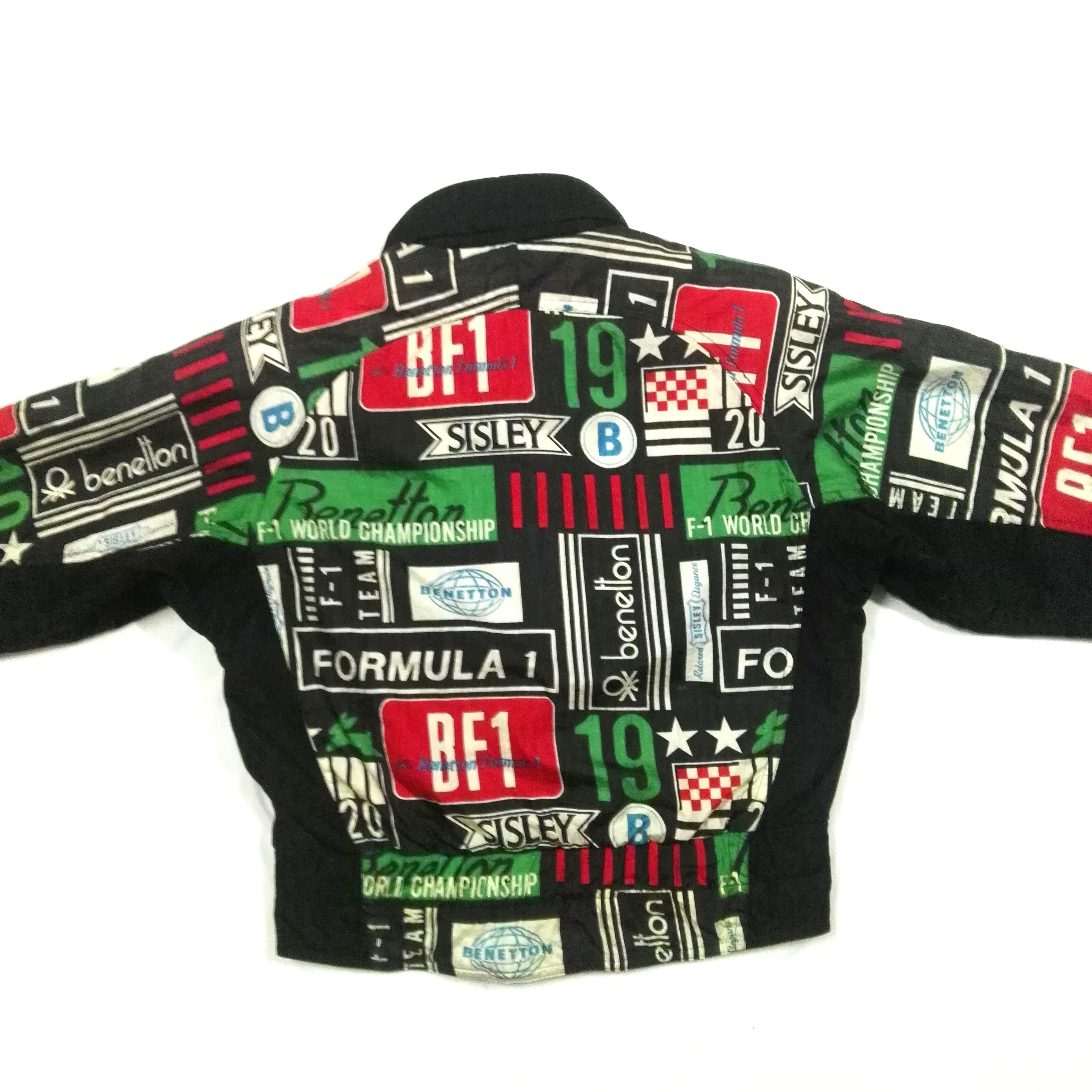 Benetton Vintage Benetton Formula 1 fullprint zipper jacket Size US M / EU 48-50 / 2 - 2 Thumbnail