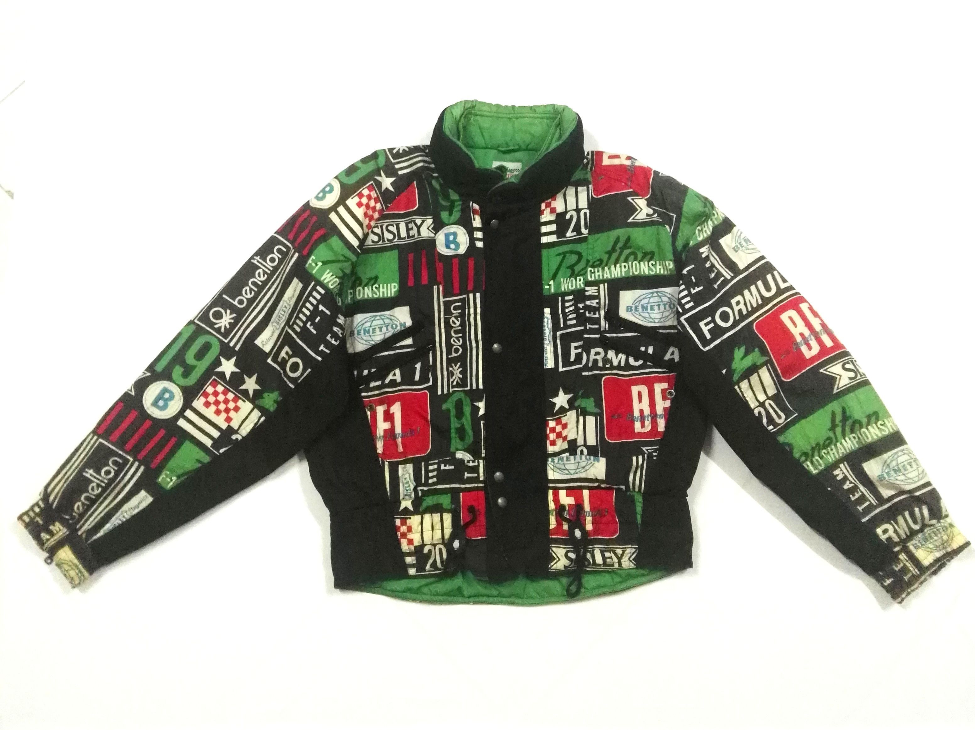 Benetton Vintage Benetton Formula 1 fullprint zipper jacket Size US M / EU 48-50 / 2 - 1 Thumbnail