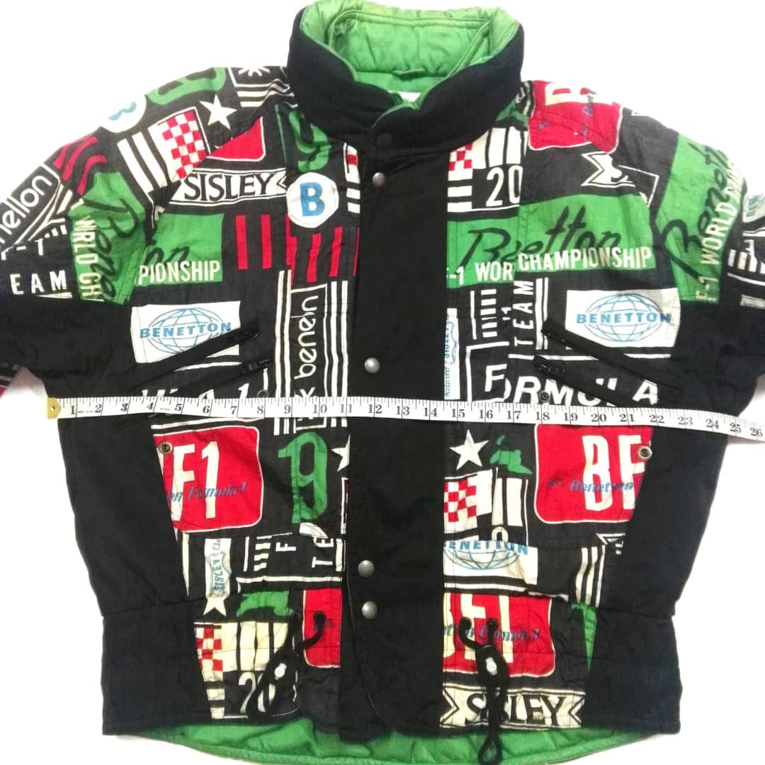 Benetton Vintage Benetton Formula 1 fullprint zipper jacket Size US M / EU 48-50 / 2 - 14 Thumbnail
