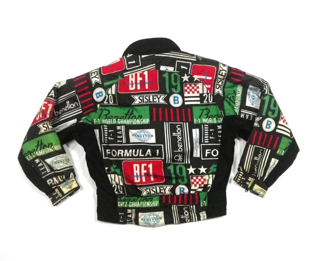 Benetton Vintage Benetton Formula 1 fullprint zipper jacket Size US M / EU 48-50 / 2 - 9 Thumbnail