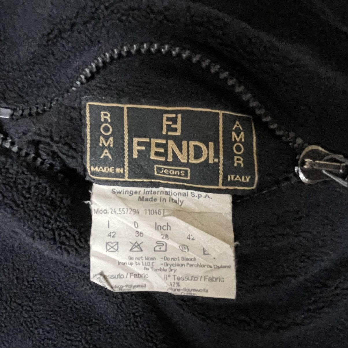 Fendi vintage fendi revesible hoodie jacket fleece Size US XL / EU 56 / 4 - 10 Thumbnail