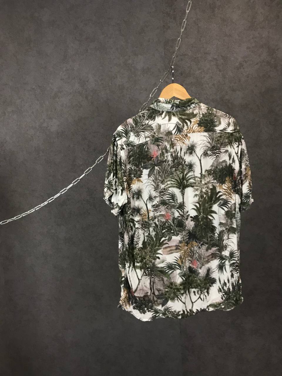 Zara Zara Man crazy Hawaiian multicolor shirt Size US XL / EU 56 / 4 - 4 Thumbnail