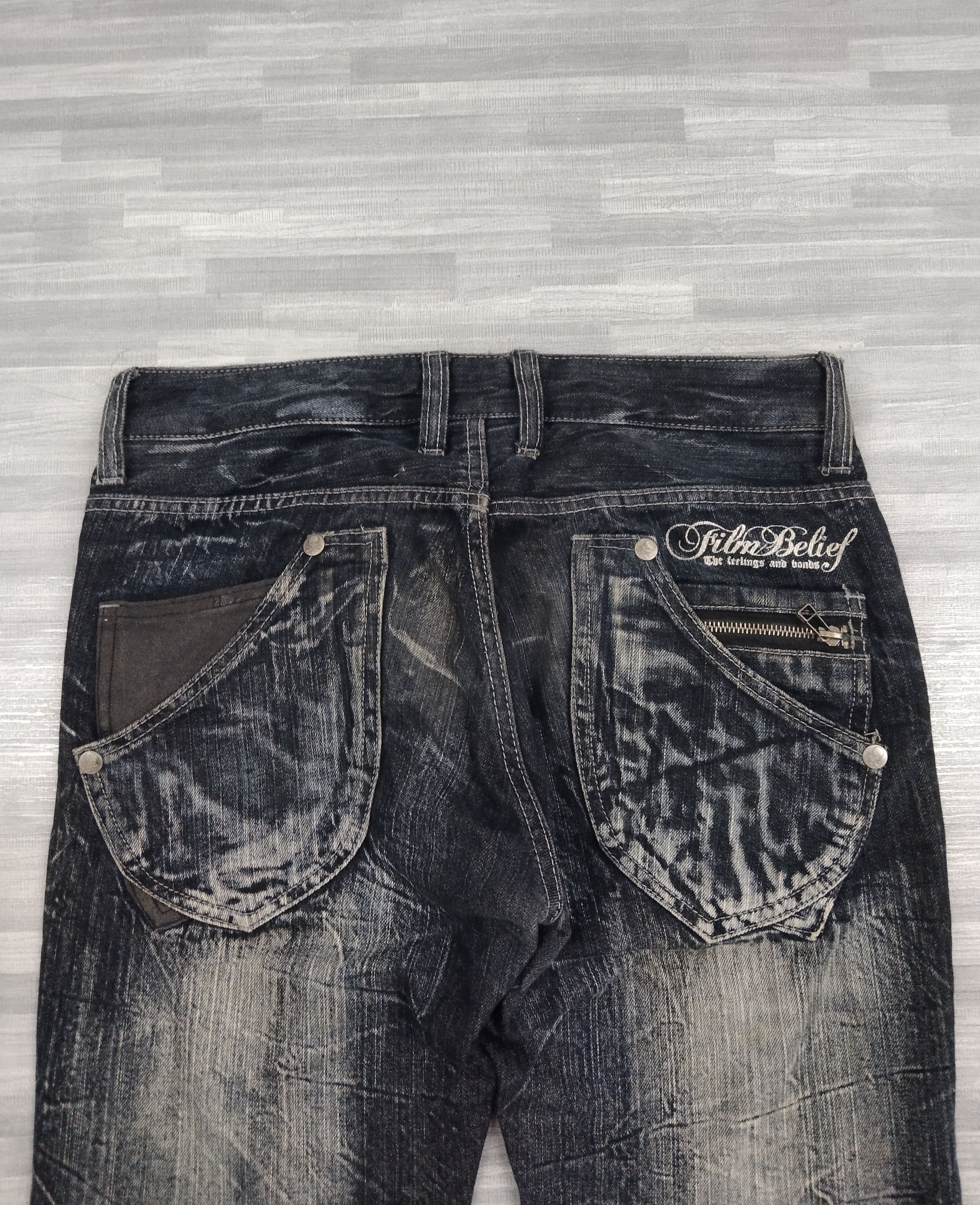 Japanese Brand EAT EYE'S BLUE BLACK RUSTY DOUBLEFOCUS DENIM PANTS Size US 31 - 5 Thumbnail