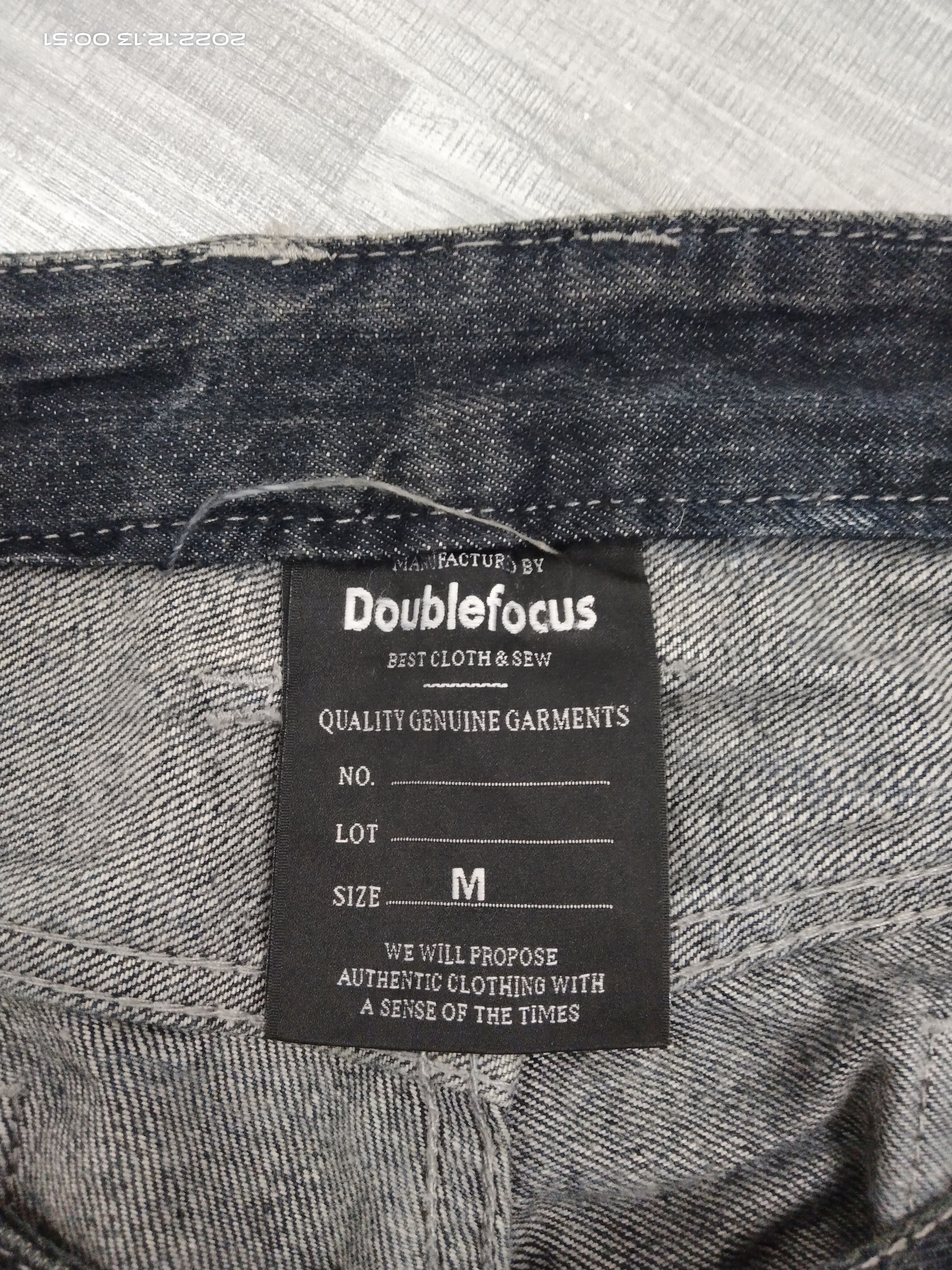 Japanese Brand EAT EYE'S BLUE BLACK RUSTY DOUBLEFOCUS DENIM PANTS Size US 31 - 7 Thumbnail