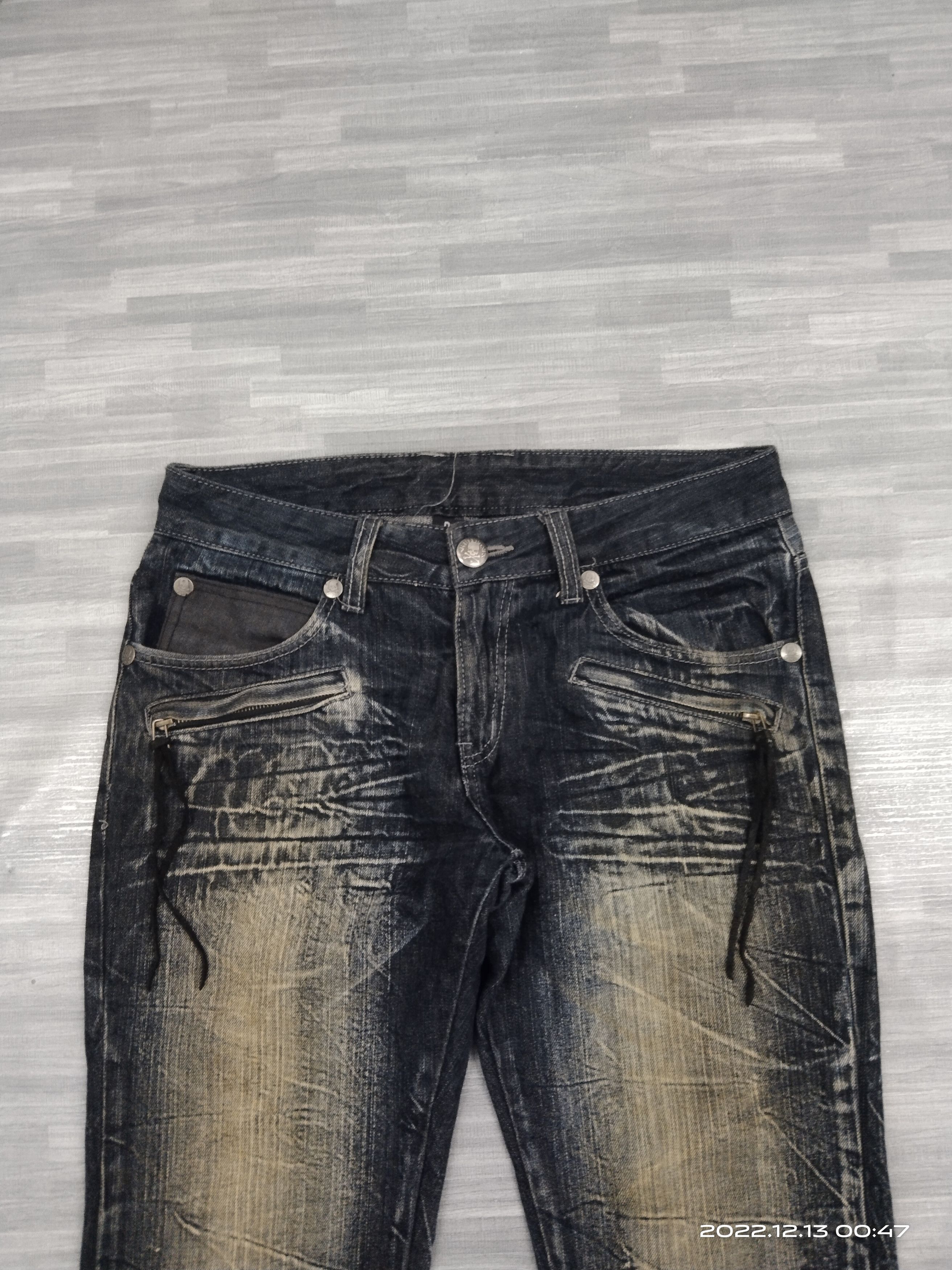 Japanese Brand EAT EYE'S BLUE BLACK RUSTY DOUBLEFOCUS DENIM PANTS Size US 31 - 4 Thumbnail