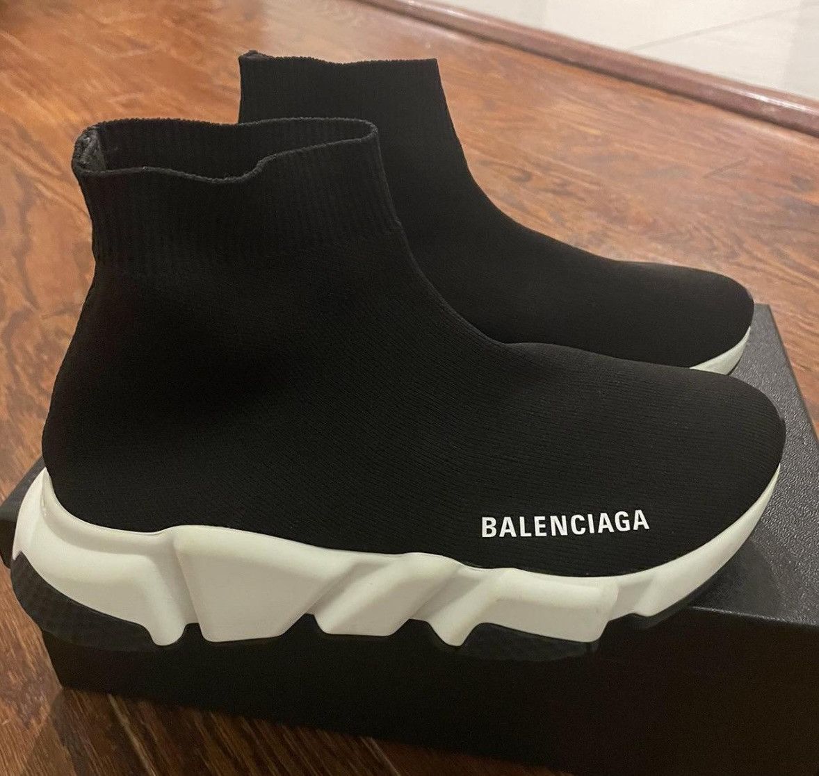 balenciaga speed knit olive