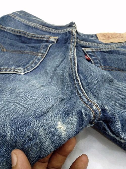 Levi's Vintage Levi's 501 Distressed Jeans 32x30 Size US 32 / EU 48 - 4 Thumbnail