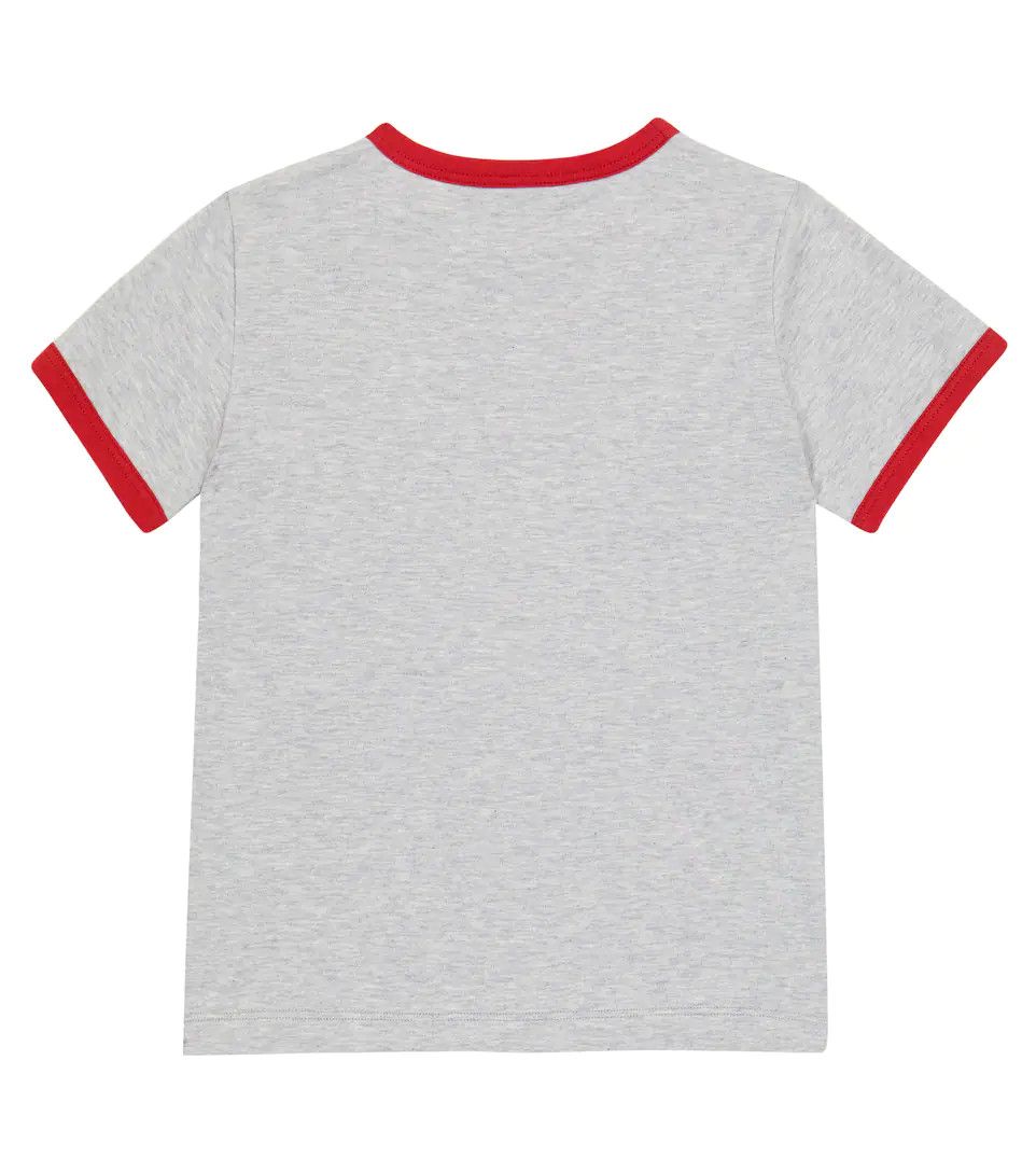 Loro Piana FOR Kids / 8T / Logo cotton jersey T-shirt in Grey Size US XXL / EU 58 / 5 - 4 Thumbnail