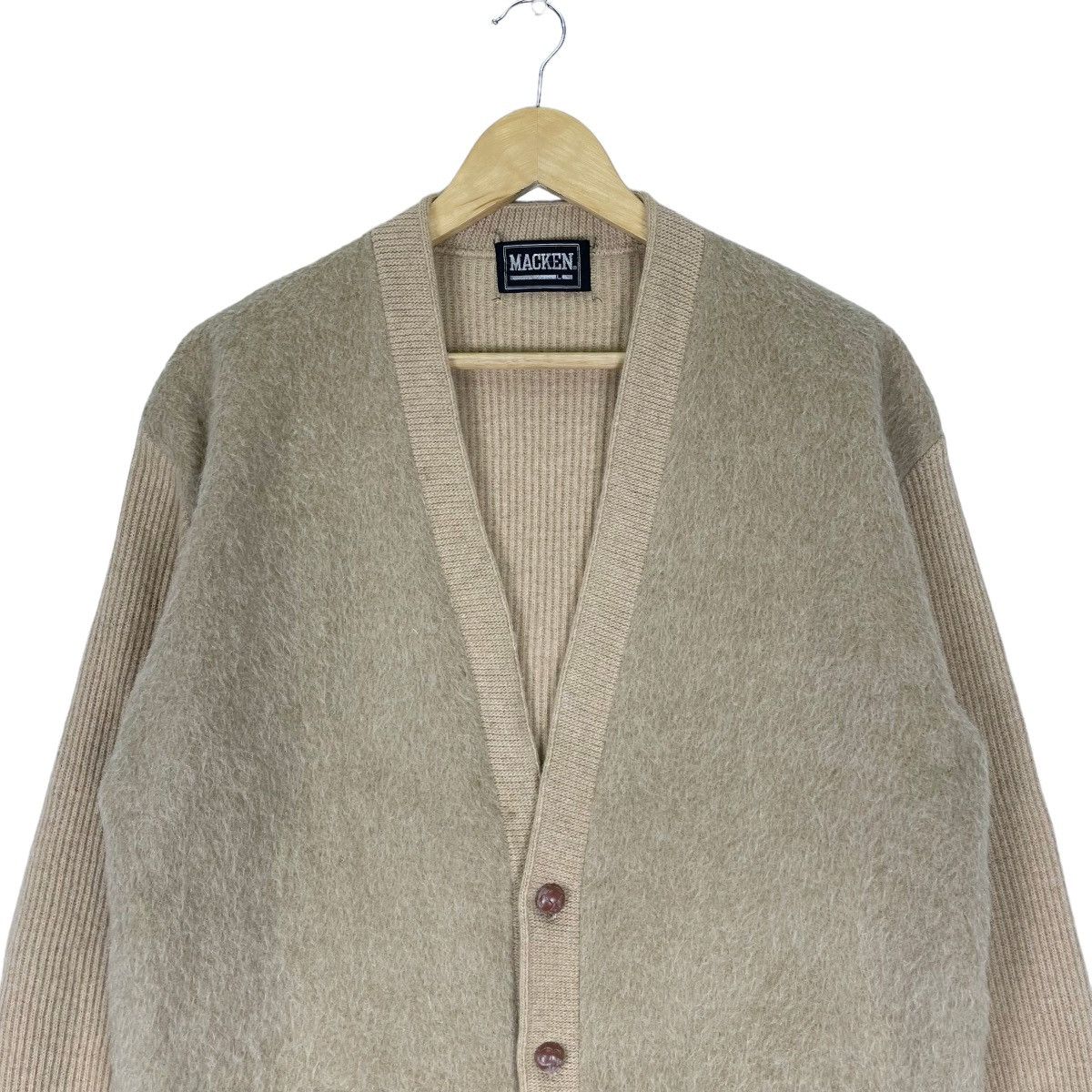 Unplugged Museum ☀️MACKEN CARDIGAN MOHAIR WOOL SWEATER LIKE KURT COBAIN Size US L / EU 52-54 / 3 - 4 Thumbnail