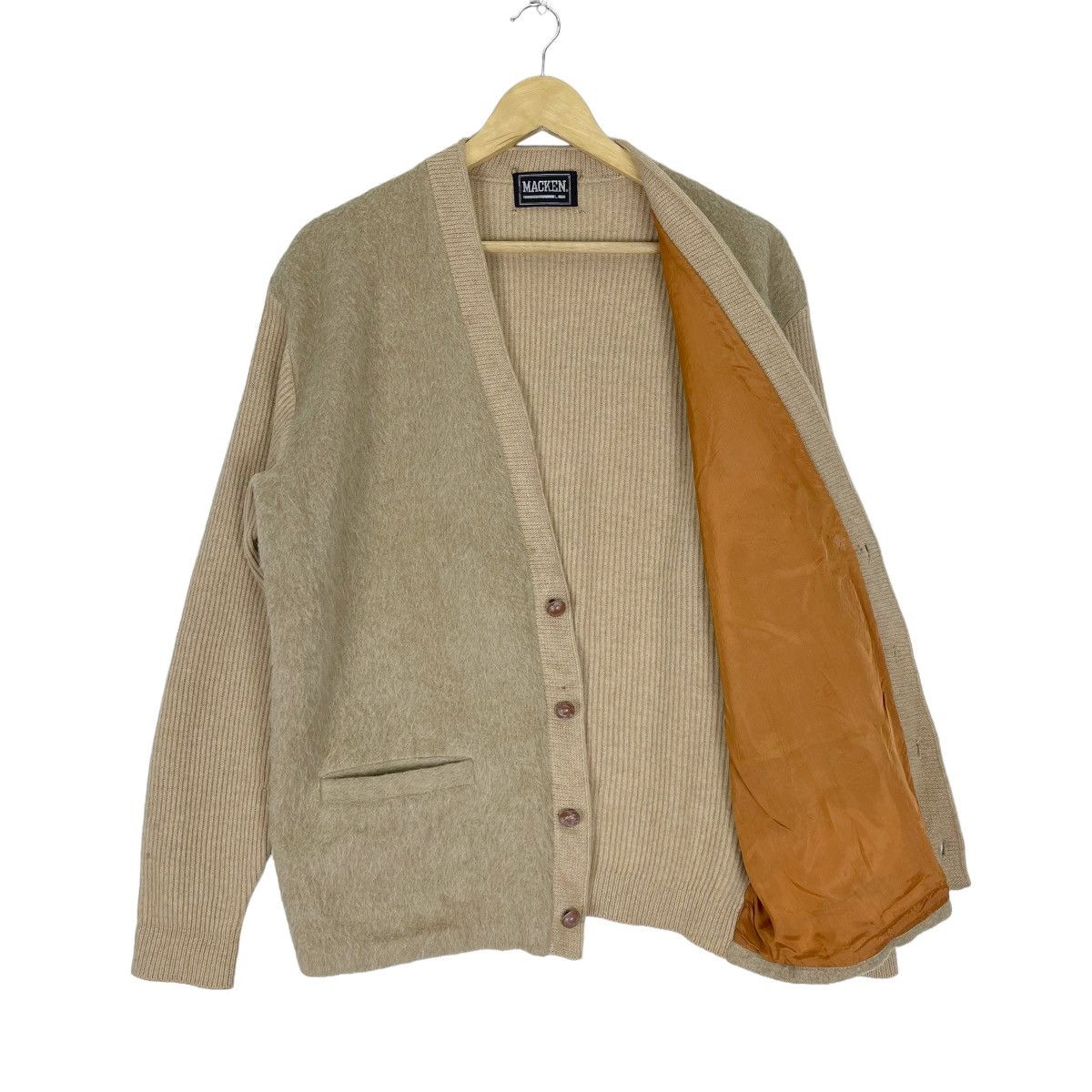 Unplugged Museum ☀️MACKEN CARDIGAN MOHAIR WOOL SWEATER LIKE KURT COBAIN Size US L / EU 52-54 / 3 - 7 Thumbnail