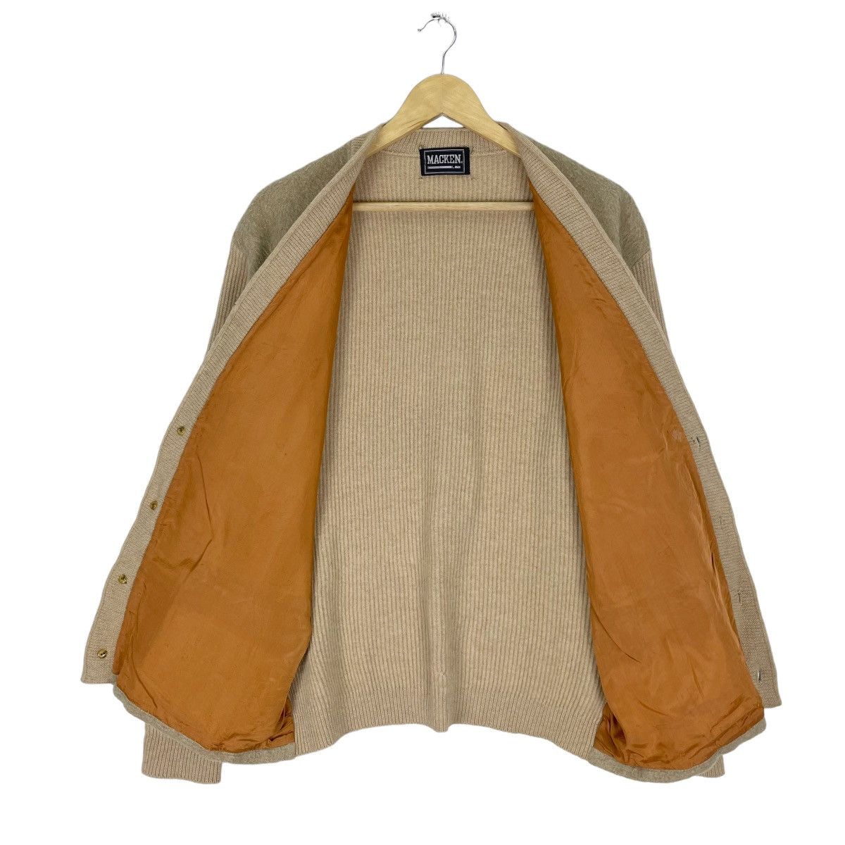 Unplugged Museum ☀️MACKEN CARDIGAN MOHAIR WOOL SWEATER LIKE KURT COBAIN Size US L / EU 52-54 / 3 - 8 Thumbnail