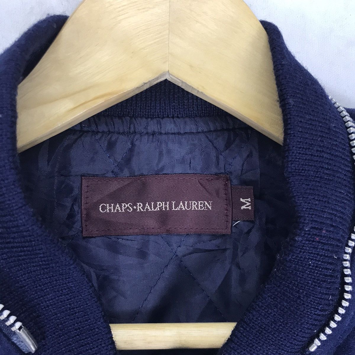 Chaps Ralph Lauren × Ralph Lauren 🔥Vtg Chaps Ralph Lauren Velvet Multi Zipper Bomber Style Size US S / EU 44-46 / 1 - 13 Thumbnail