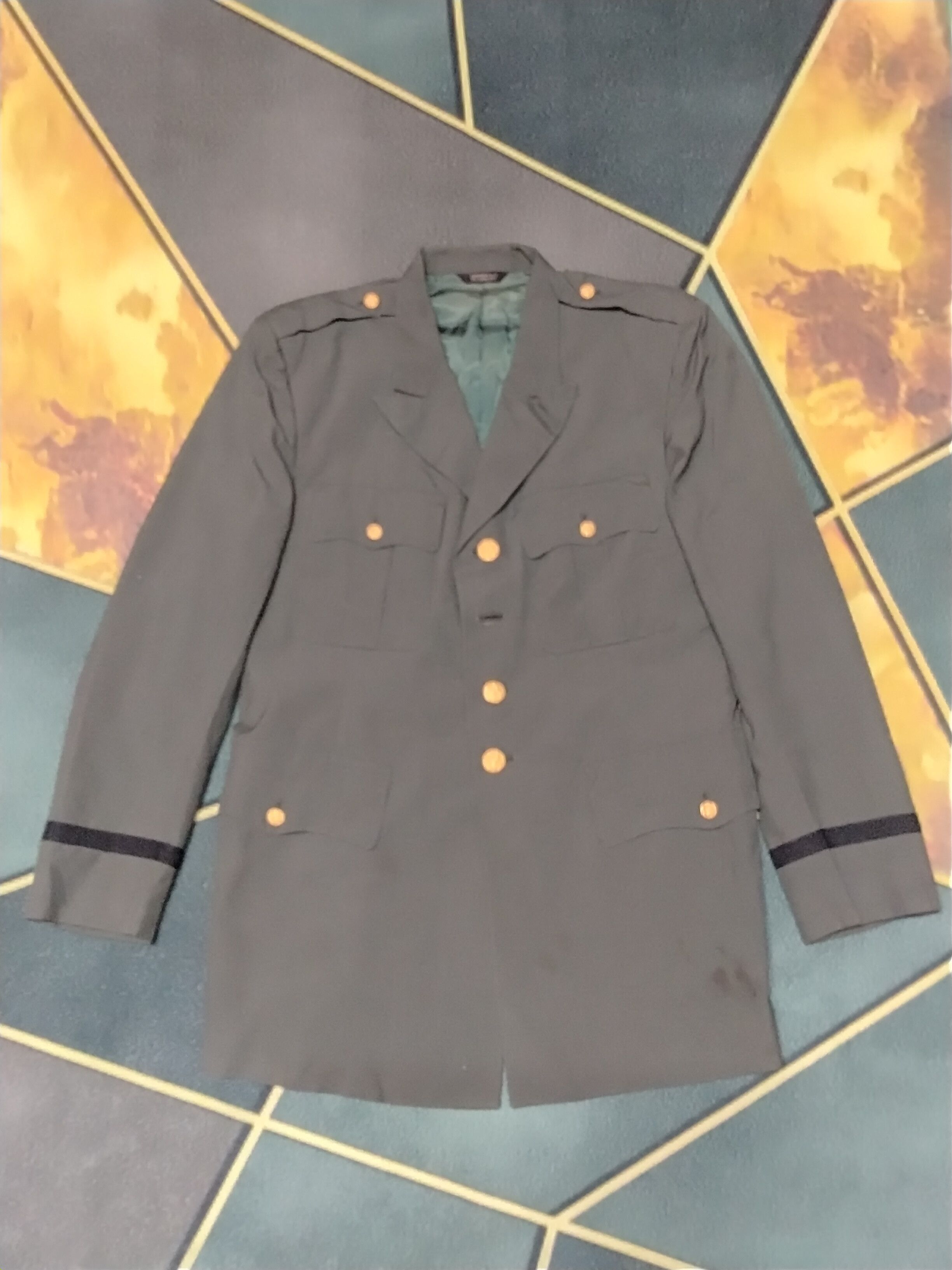 Vintage VINTAGE MILITARY BLAZER BY LEWIS UNIFORM CO. Size US M / EU 48-50 / 2 - 1 Thumbnail