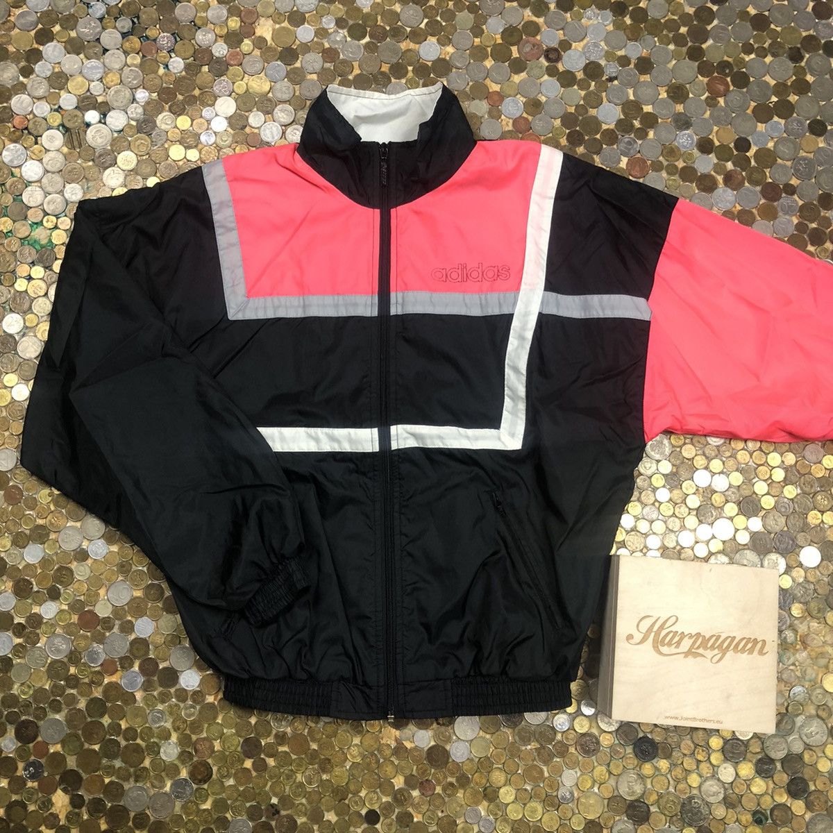 Adidas zip vintage 90s sweatshirt tracksuit