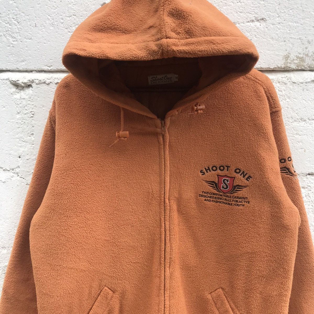 Vintage Vintage Shoot One Big logo Hoodie Fleece Sweatshirt Size US M / EU 48-50 / 2 - 4 Thumbnail