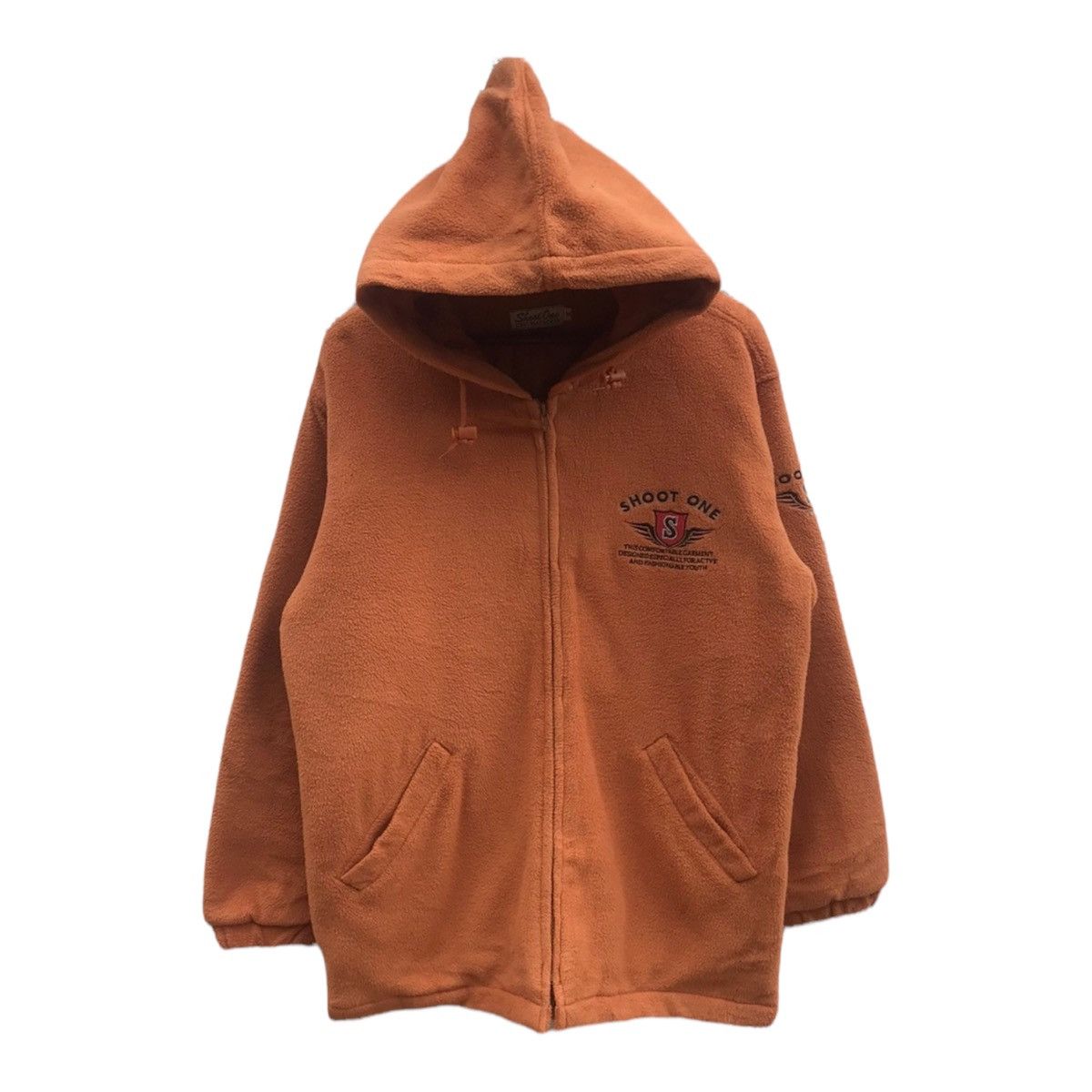 Vintage Vintage Shoot One Big logo Hoodie Fleece Sweatshirt Size US M / EU 48-50 / 2 - 1 Thumbnail