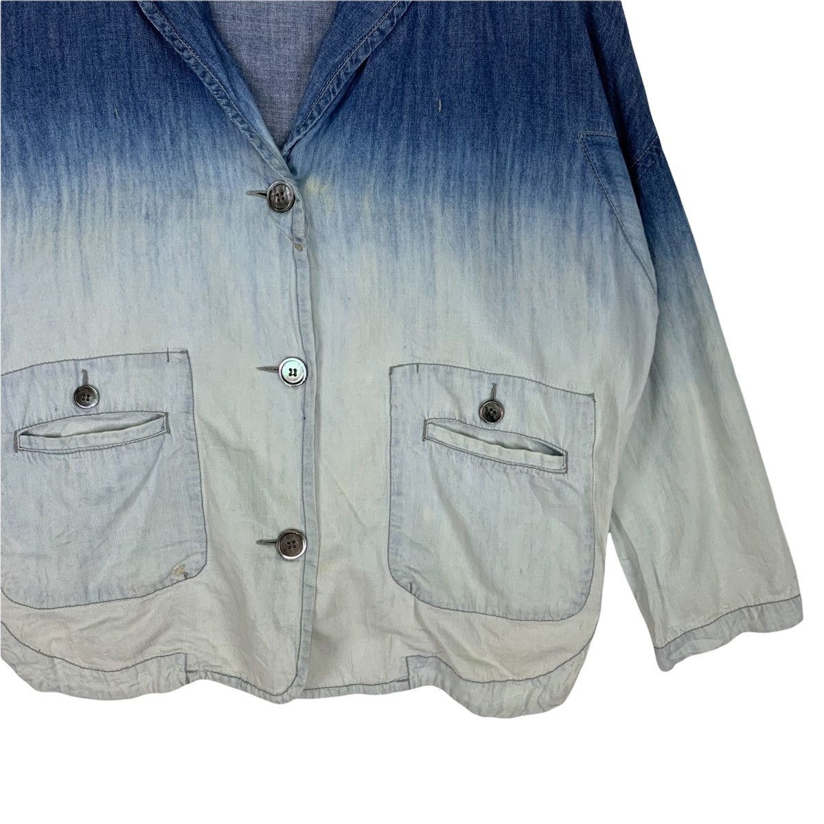 Issey Miyake Mercibeaucoup Denim Jeans Designer Jacket Size US L / EU 52-54 / 3 - 3 Thumbnail