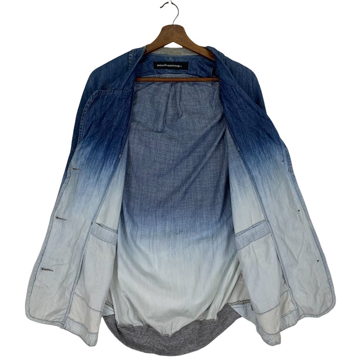 Issey Miyake Mercibeaucoup Denim Jeans Designer Jacket Size US L / EU 52-54 / 3 - 5 Thumbnail