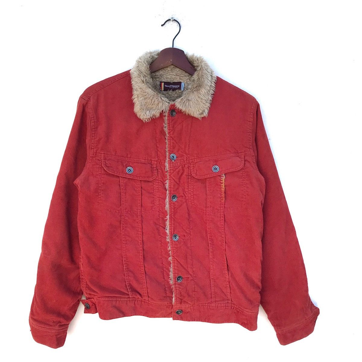 Vintage Vintage Town & County Corduroy Denim Jacket Size US M / EU 48-50 / 2 - 1 Thumbnail