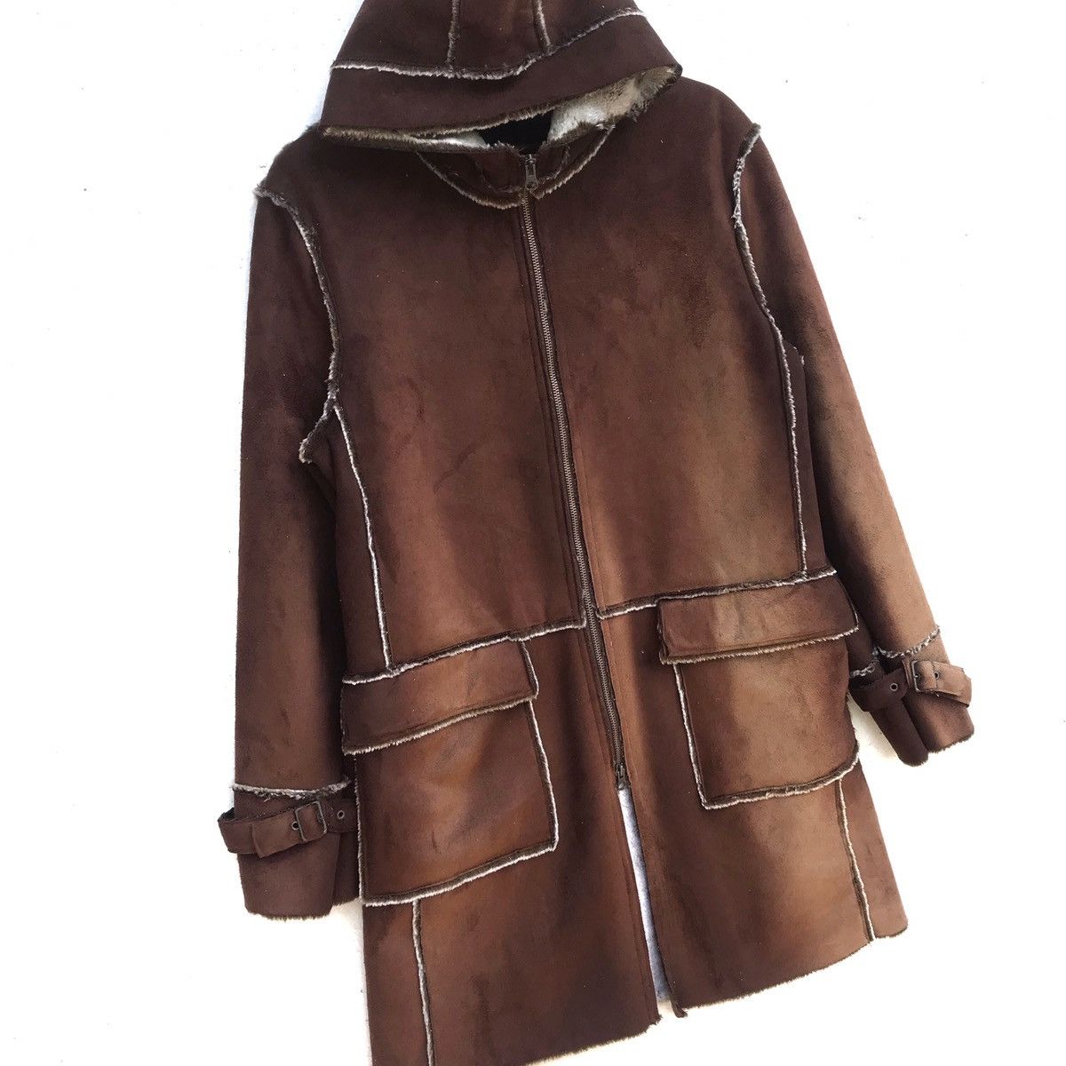 Genuine Leather Vintage Pazzo Custom Culture Leather Hoodie Zipper Jacket Size US S / EU 44-46 / 1 - 3 Thumbnail